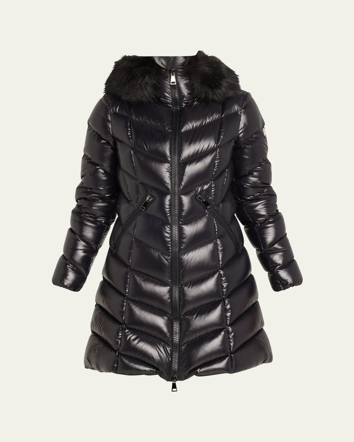 Moncler Fulmarus Faux Fur-Trimmed Hooded Long Down Jacket | Thumbnail 6