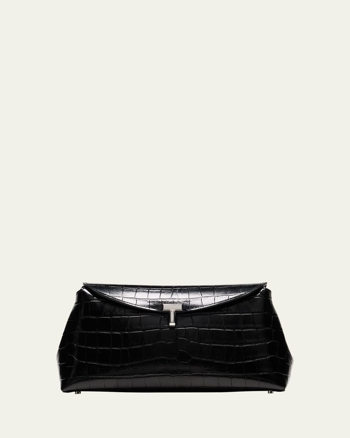 Toteme T-Lock Croc-Embossed Leather Clutch Bag | Thumbnail 10 Toteme T-Lock Croc-Embossed Leather Clutch Bag | Thumbnail 10