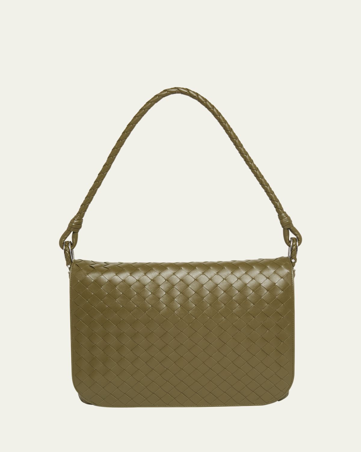 Bottega Veneta Men's Swing Small Intrecciato Leather Crossbody Bag