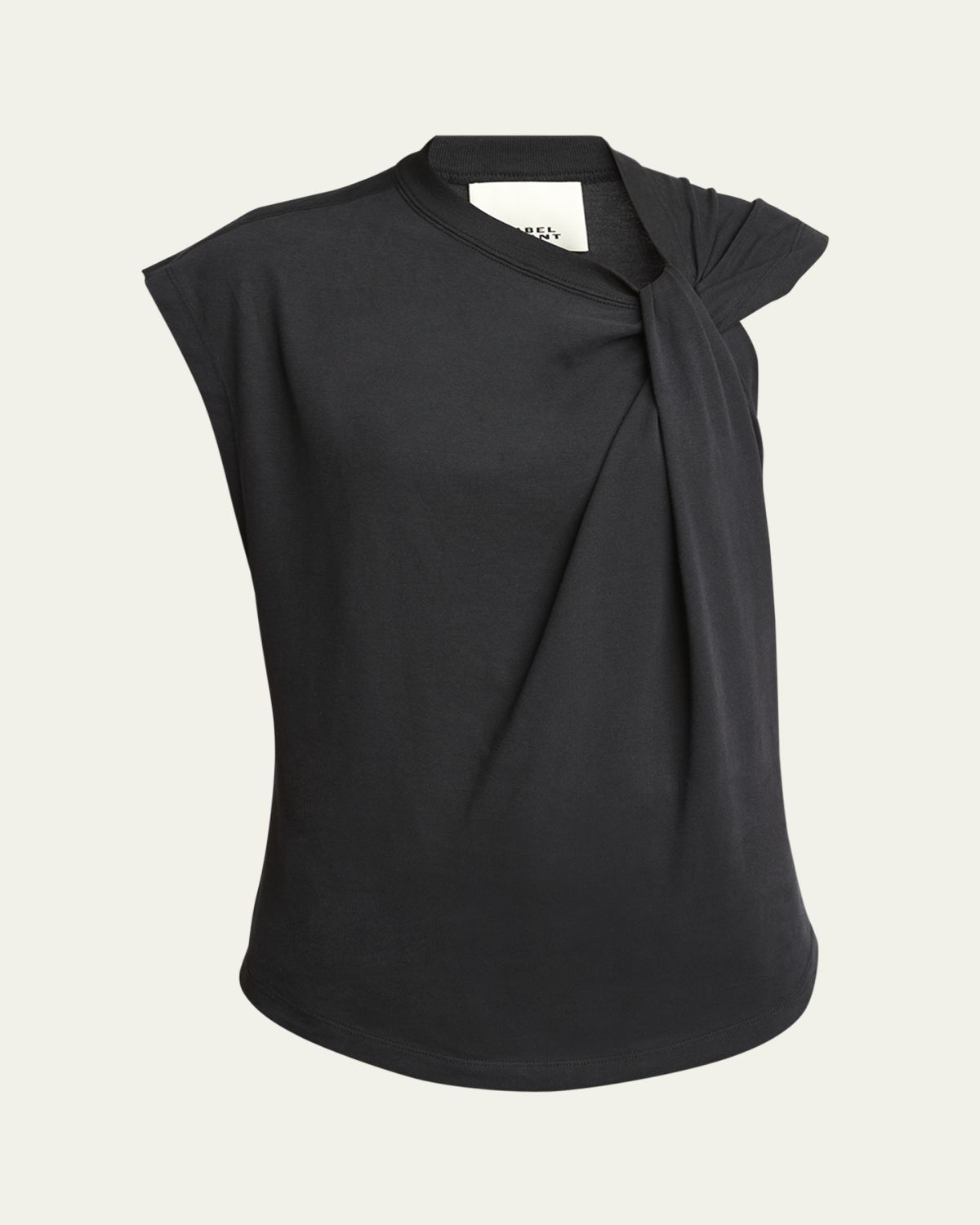 Isabel Marant Nayda Twisted Cap-Sleeve T-Shirt