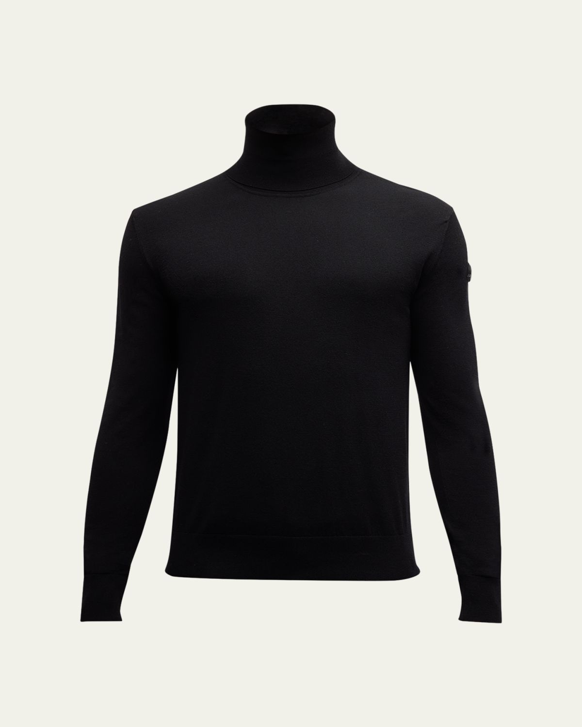 Moncler Men's Solid Wool Turtleneck Sweater | Thumbnail 5 Moncler Men's Solid Wool Turtleneck Sweater | Thumbnail 5