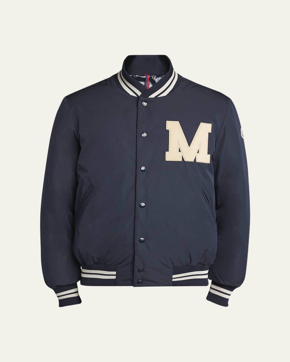 Moncler Men's Lateltin Padded Varsity Bomber Jacket