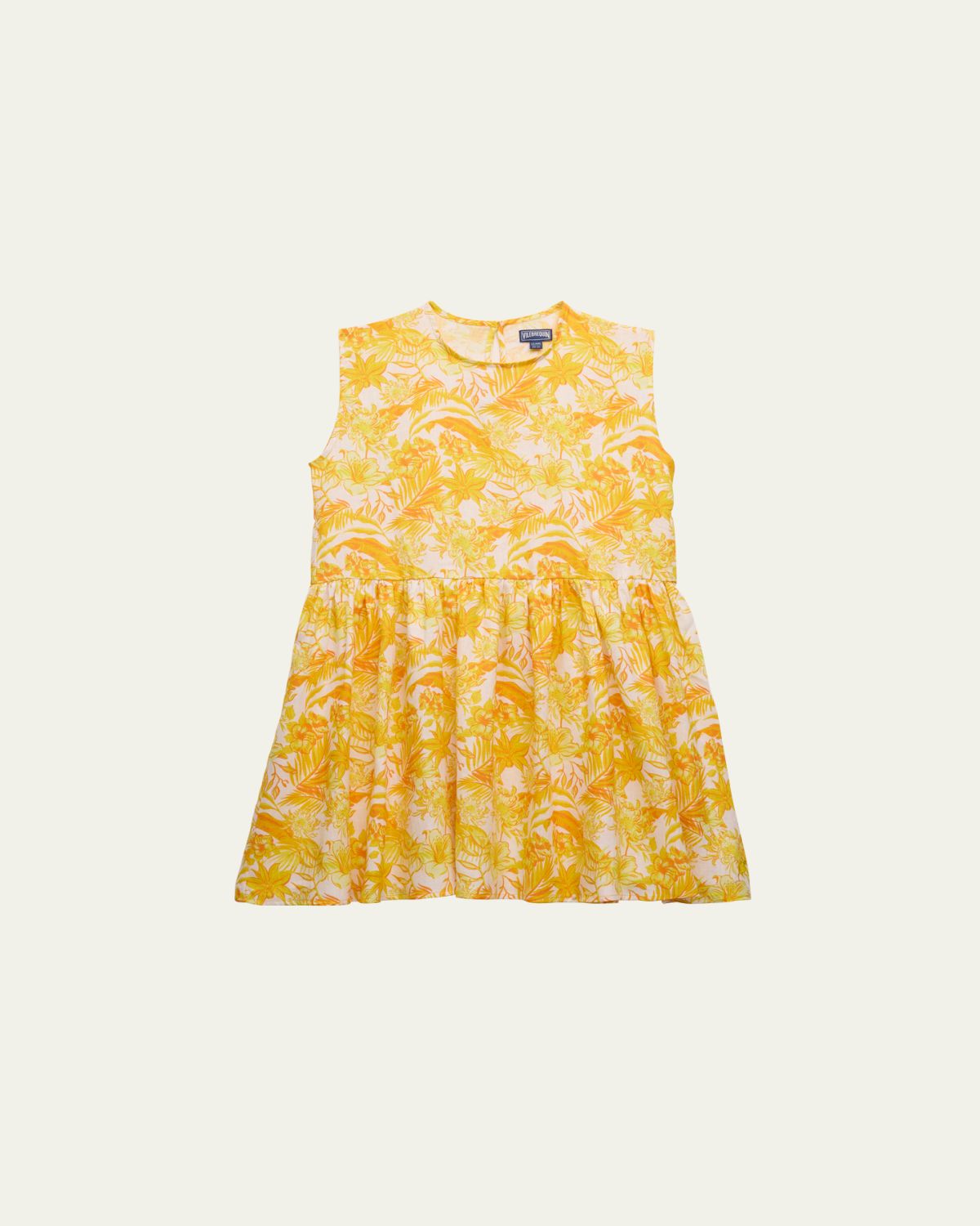 Vilebrequin Girl's Tahiti Flower-Print Linen Dress, Size 2-14 - Women's Clothing