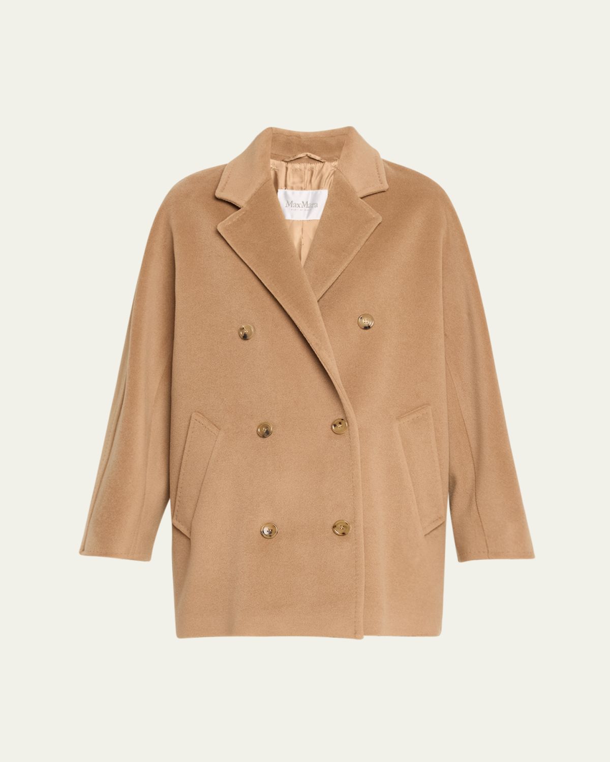 Max Mara Rebus Double-Breasted Wool Cashmere Coat
