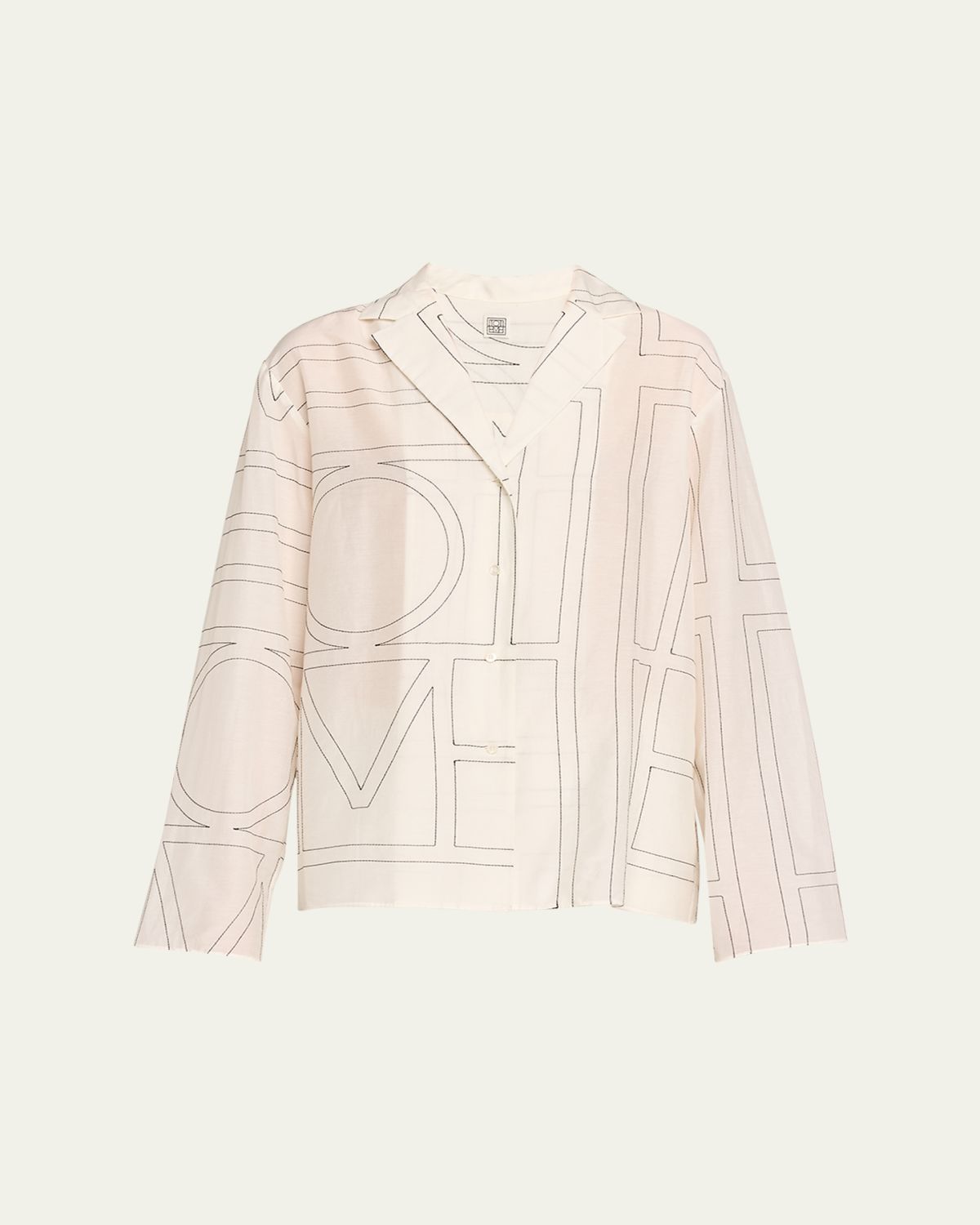 Toteme Monogram Cotton PJ Top