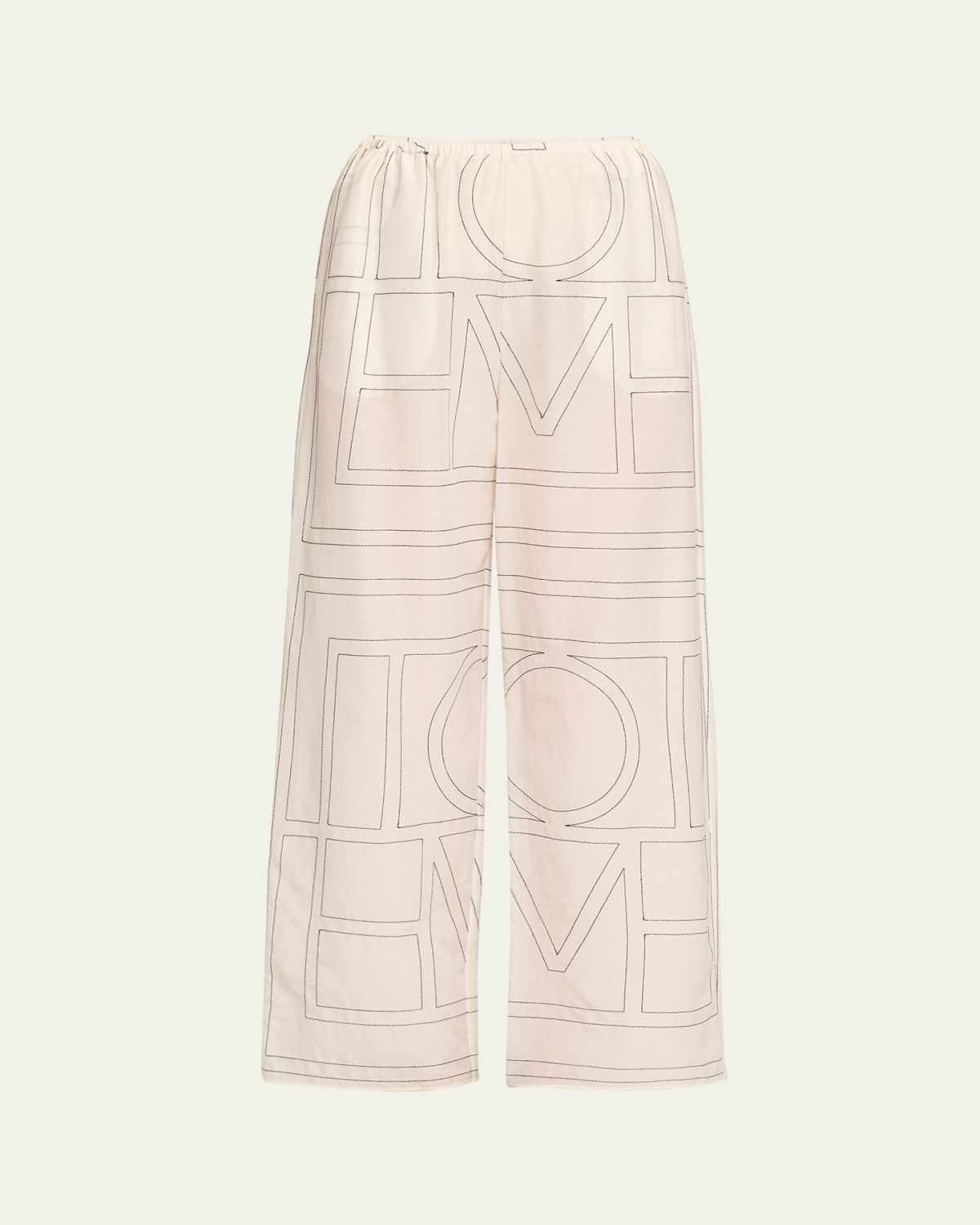 Toteme Monogram Cotton PJ Bottoms