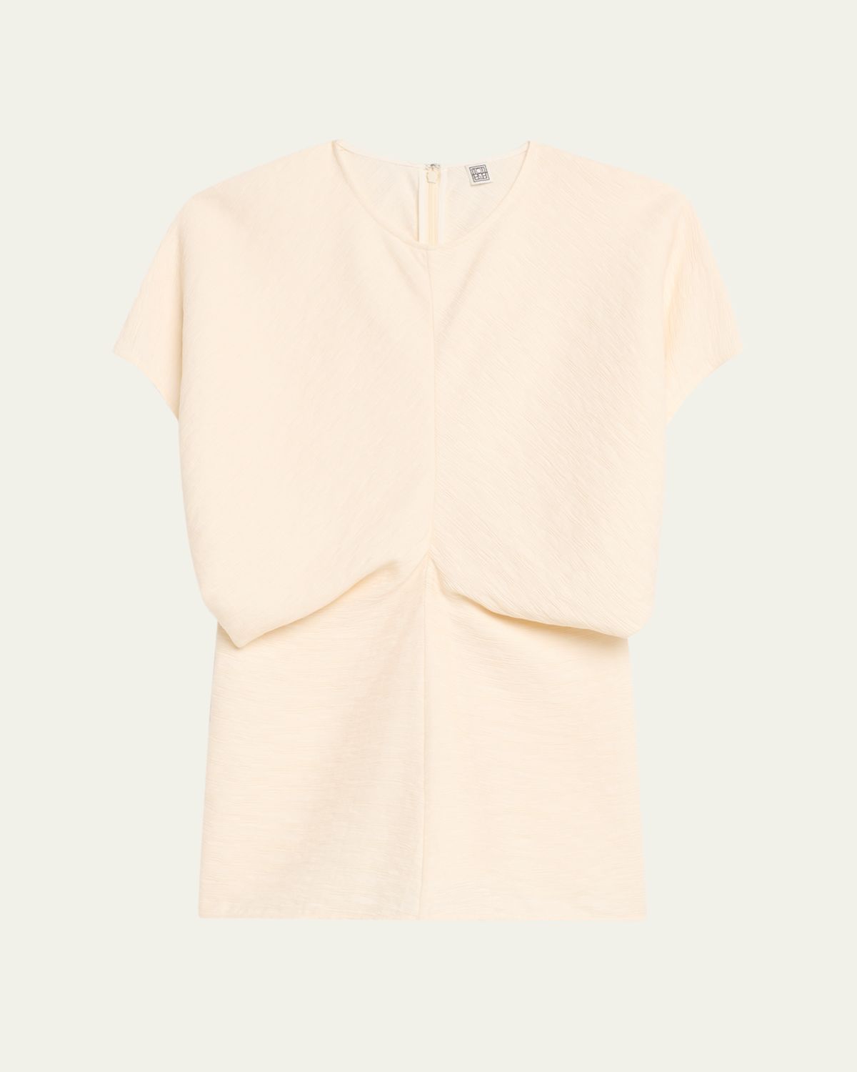 Toteme Slouch Waist Short-Sleeve Top