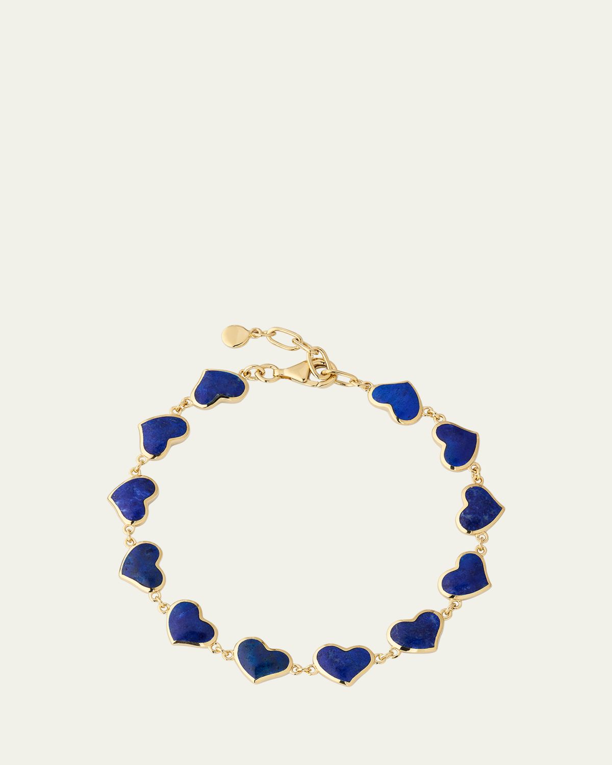 Jan Leslie 18K Gold Plated All Around Heart Bracelet