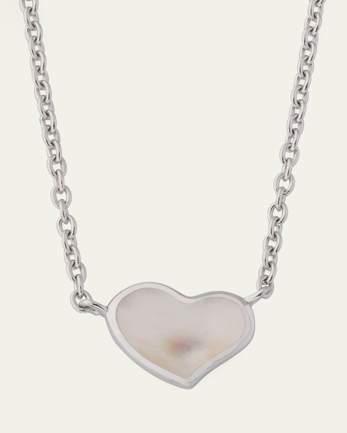 Jan Leslie Mother-of-Pearl Single Heart Necklace | Thumbnail 6 Jan Leslie Mother-of-Pearl Single Heart Necklace | Thumbnail 6