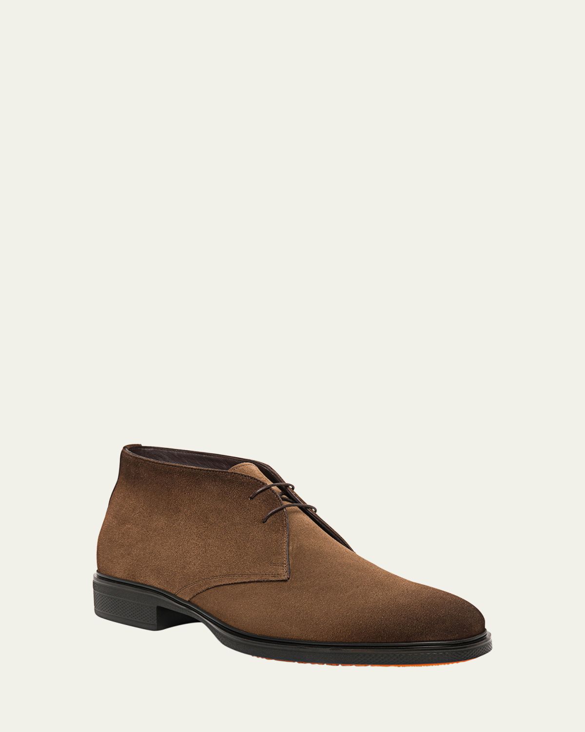 Santoni Men's Easy Suede Derby Shoes | Thumbnail 2