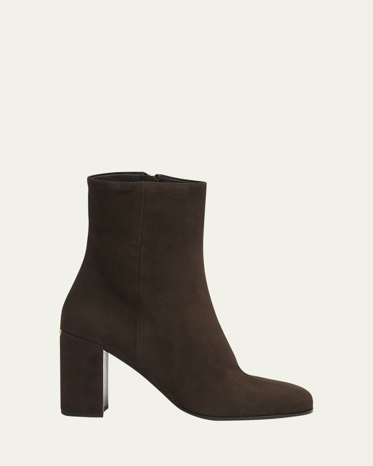 Prada Suede Block-Heel Ankle Boots