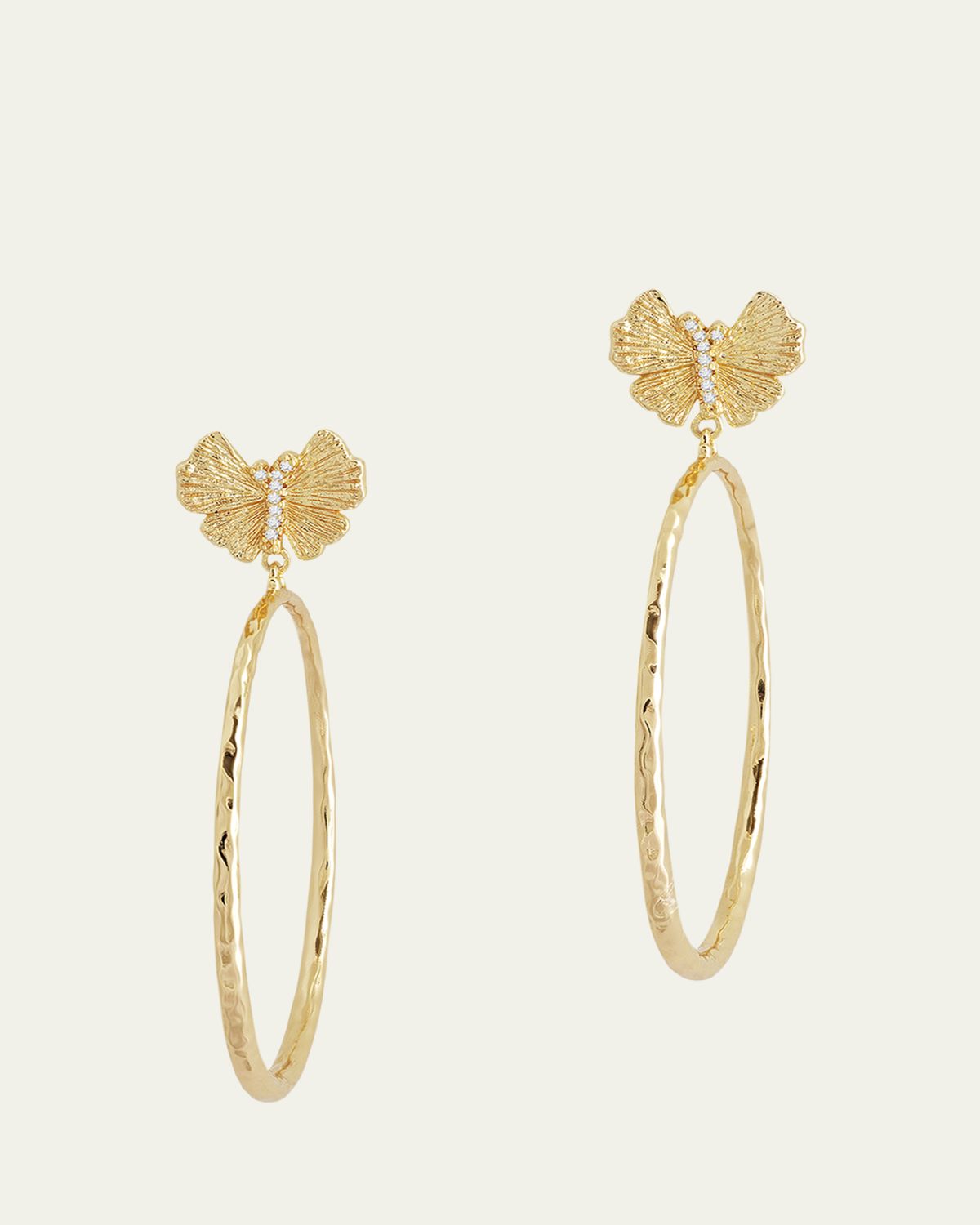 Anabel Aram Jewelry Butterfly Single Hoop Earrings | Thumbnail 5 Anabel Aram Jewelry Butterfly Single Hoop Earrings | Thumbnail 5