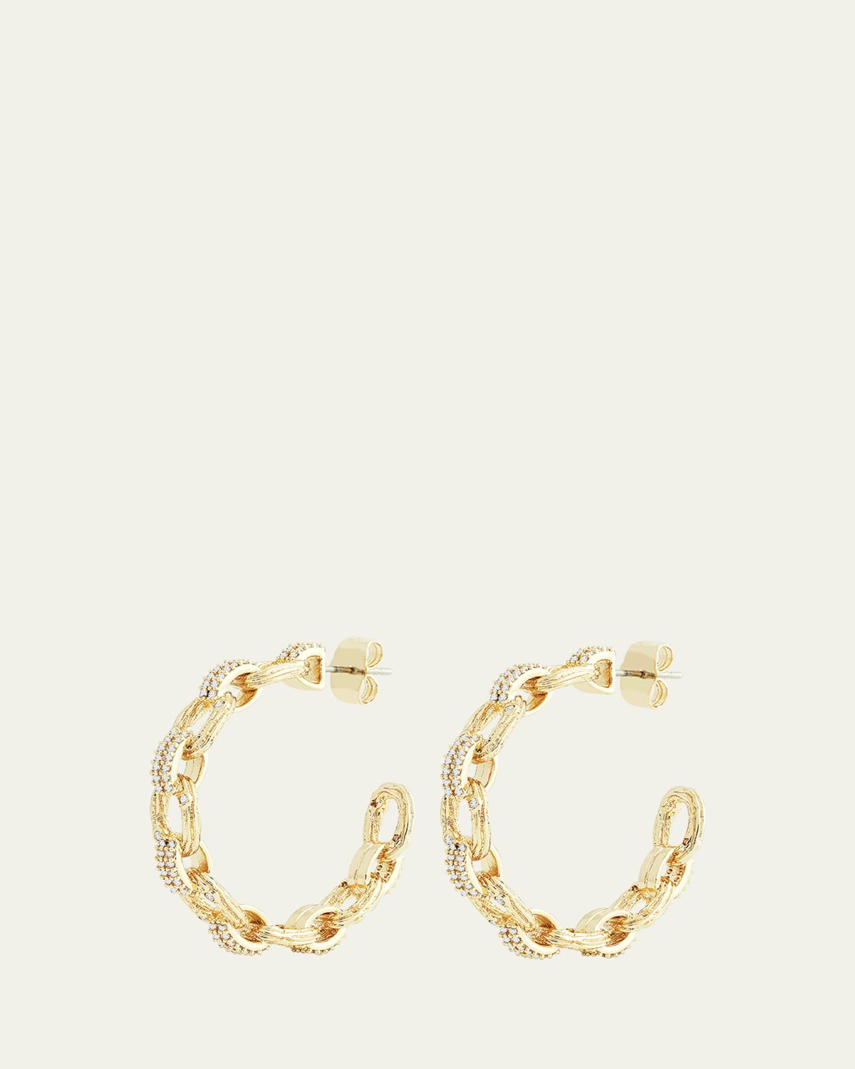 Anabel Aram Jewelry Enchanted Forest Chain Hoop Earrings | Thumbnail 4 Anabel Aram Jewelry Enchanted Forest Chain Hoop Earrings | Thumbnail 4