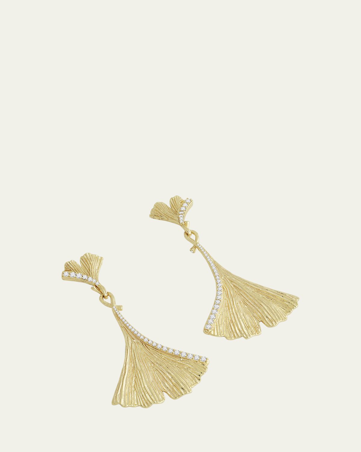 Anabel Aram Jewelry Ginkgo Large Drop Earrings | Thumbnail 3