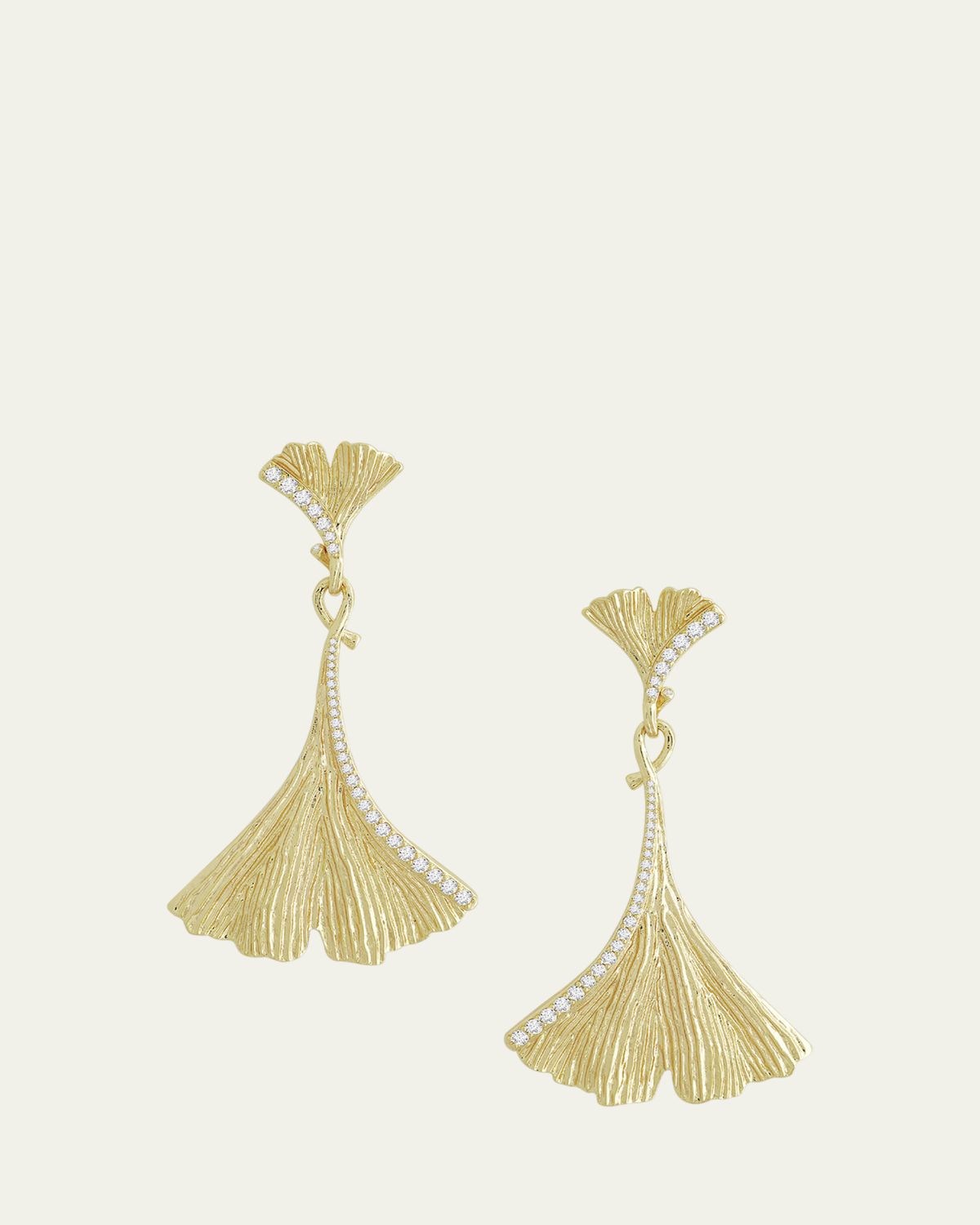 Anabel Aram Jewelry Ginkgo Large Drop Earrings