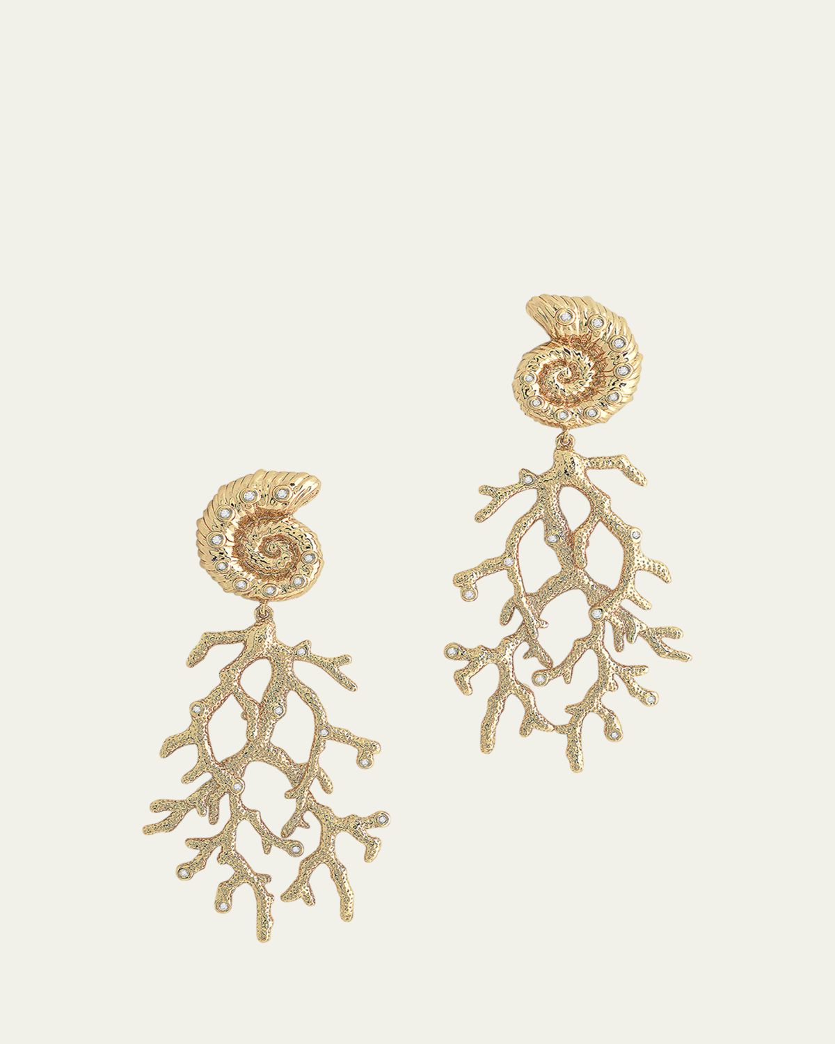 Anabel Aram Jewelry Shell with Coral Drop Earrings | Thumbnail 5