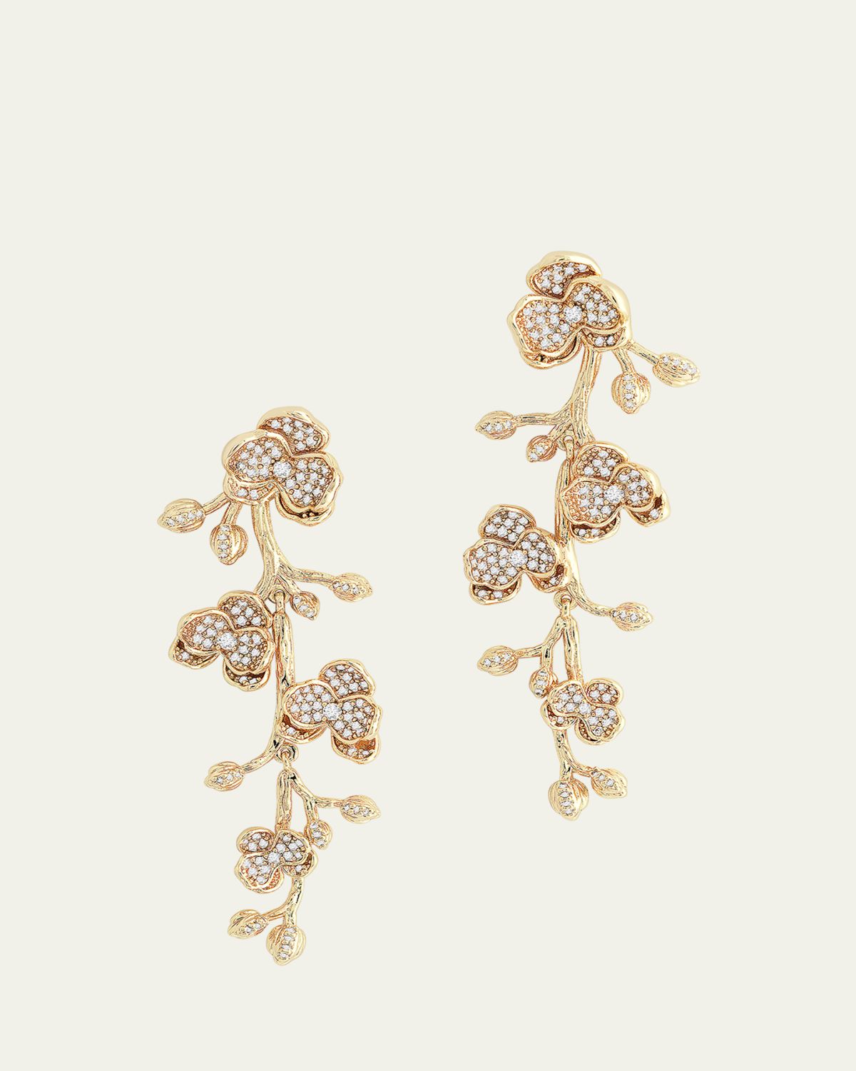 Anabel Aram Jewelry Orchid Pave Dangle Earrings | Thumbnail 4 Anabel Aram Jewelry Orchid Pave Dangle Earrings | Thumbnail 4
