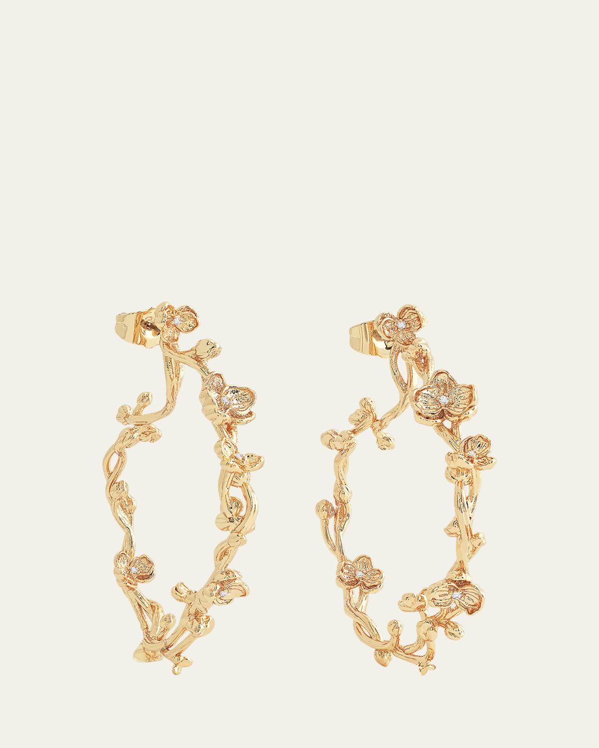 Anabel Aram Jewelry Orchid Hoop Earrings | Thumbnail 5 Anabel Aram Jewelry Orchid Hoop Earrings | Thumbnail 5