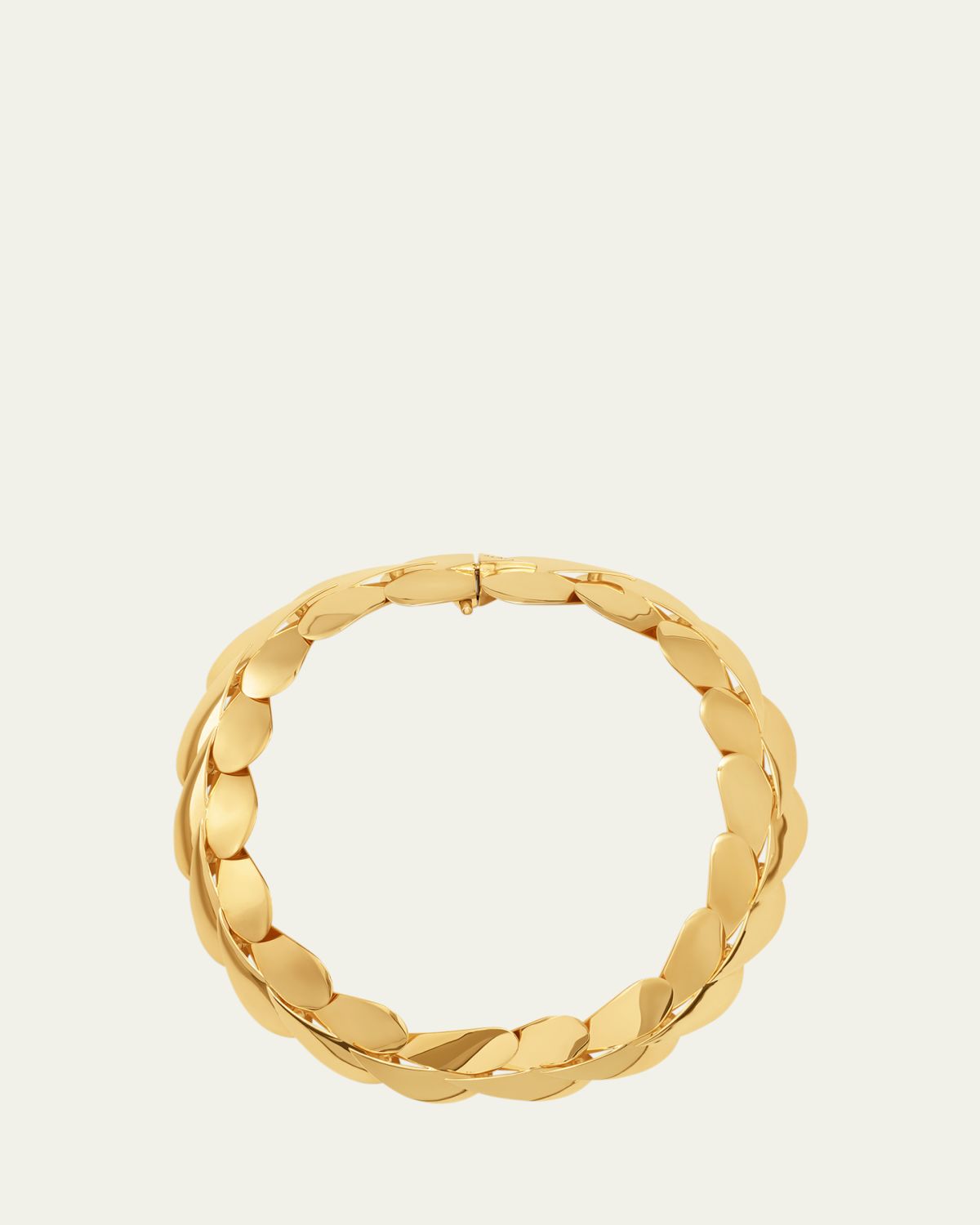 ALAIA Goldtone Layered Leaf Necklace