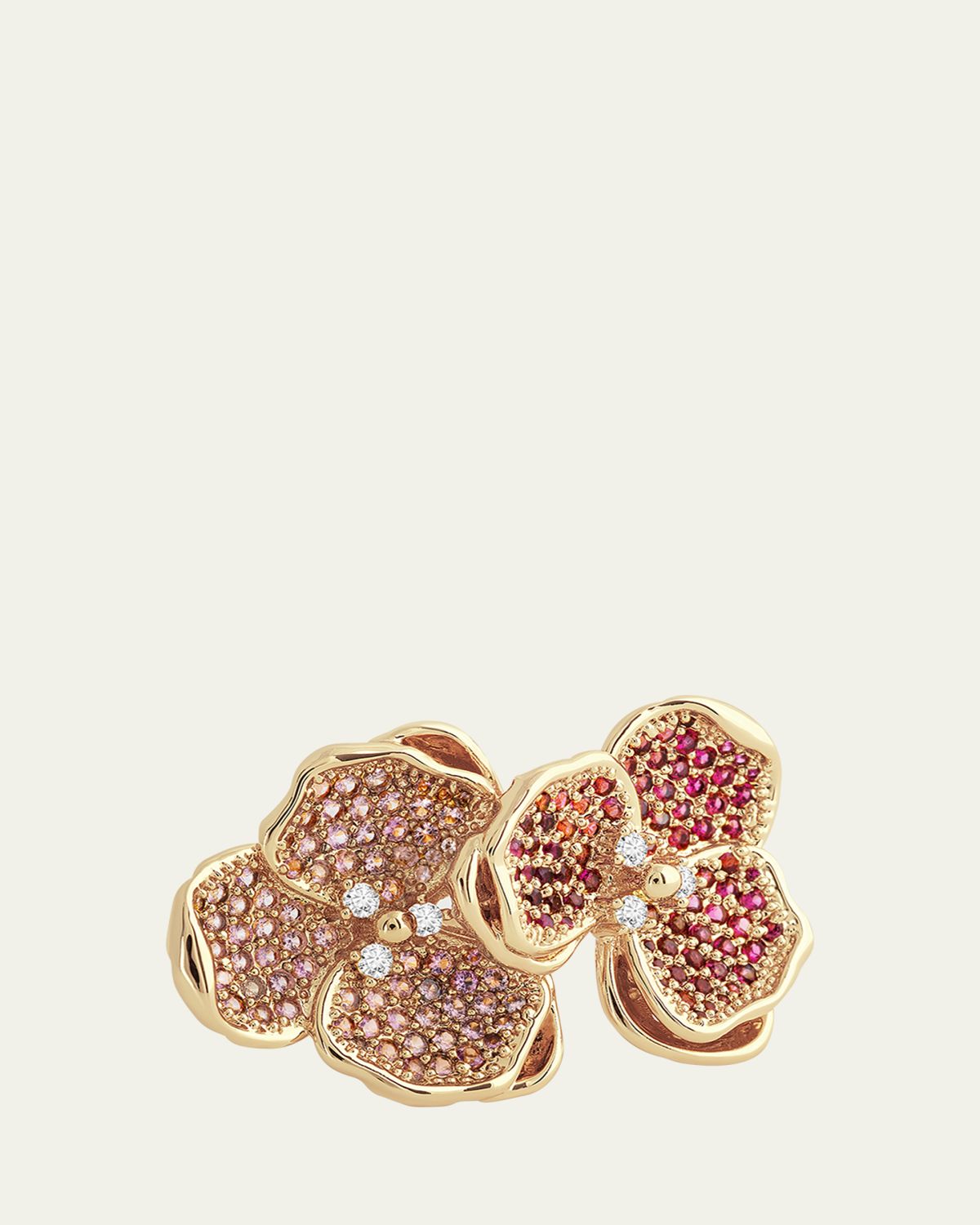 Anabel Aram Jewelry Orchid Double Pave Ring
