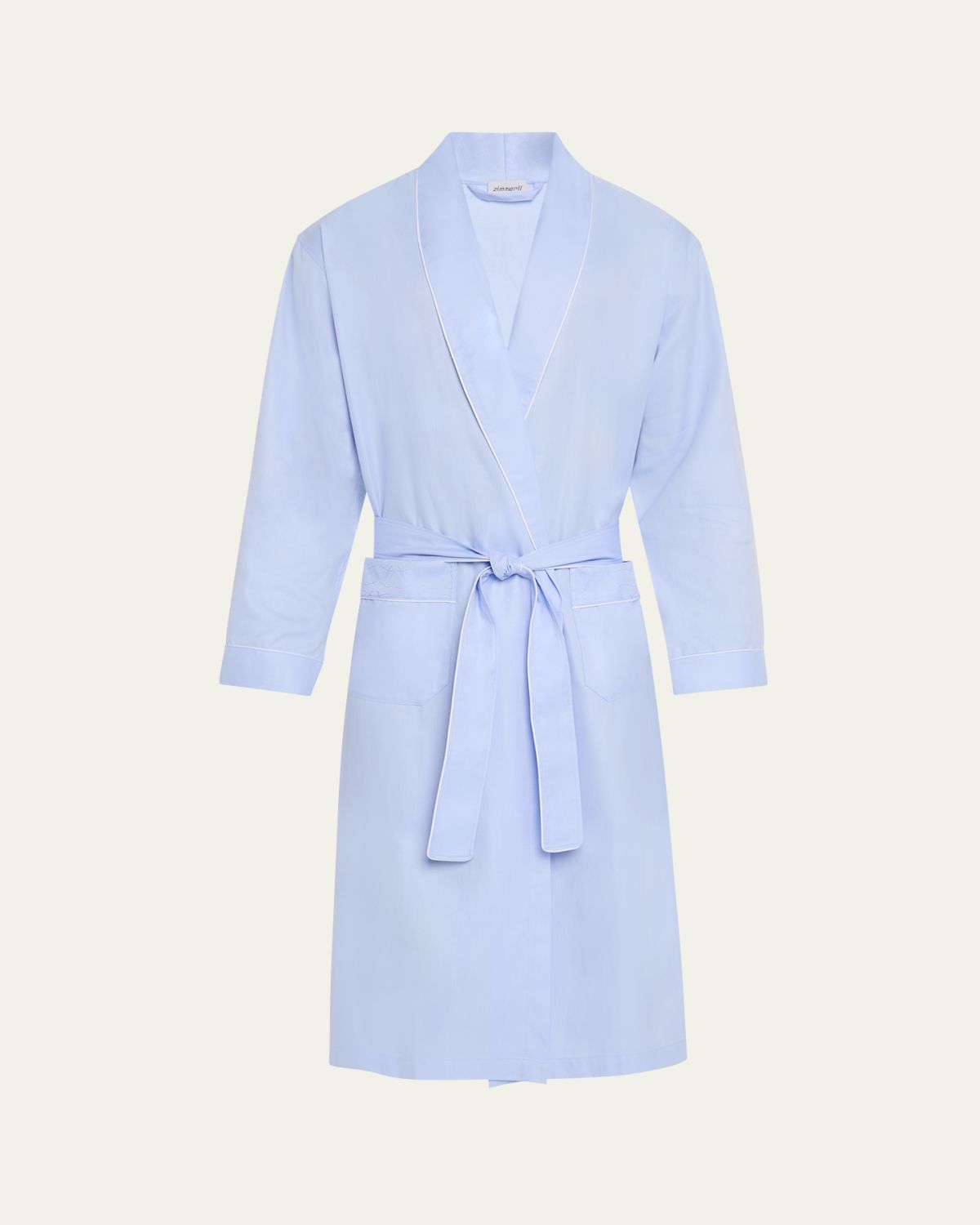 Zimmerli Men's Woven Sea Island Cotton Robe