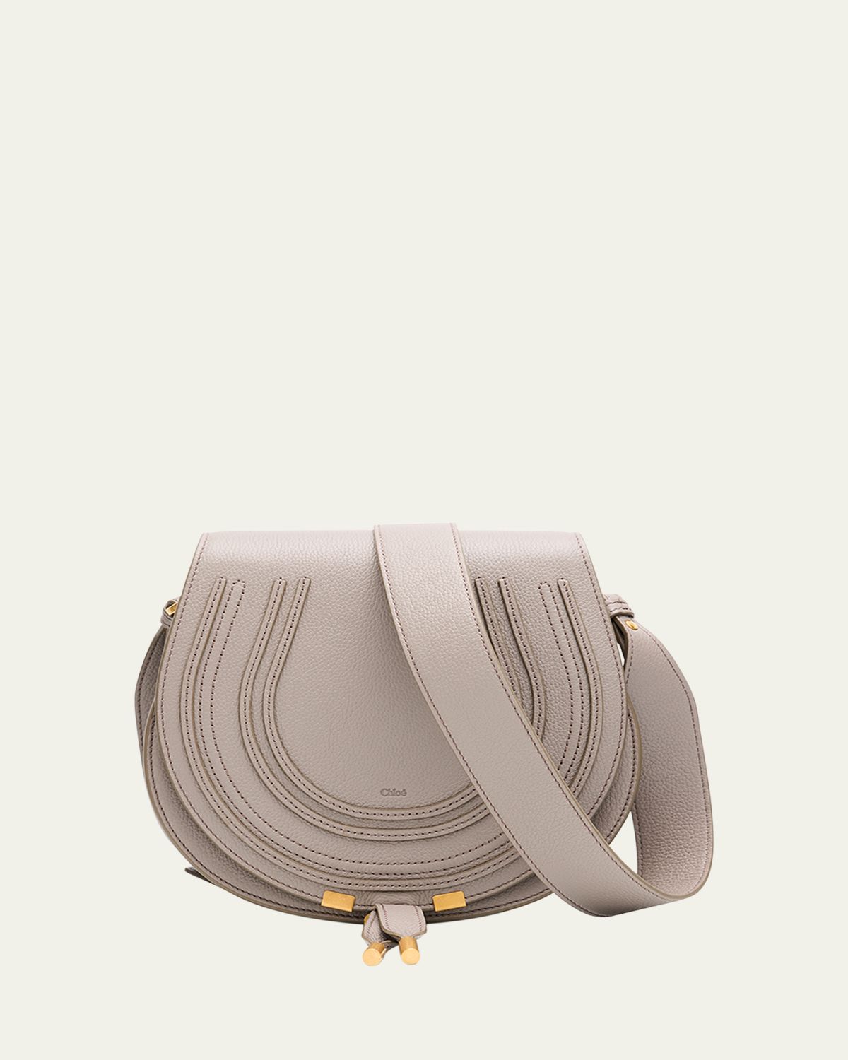 Chloe Marcie Medium Slim Crossbody Bag in Grained Calfskin