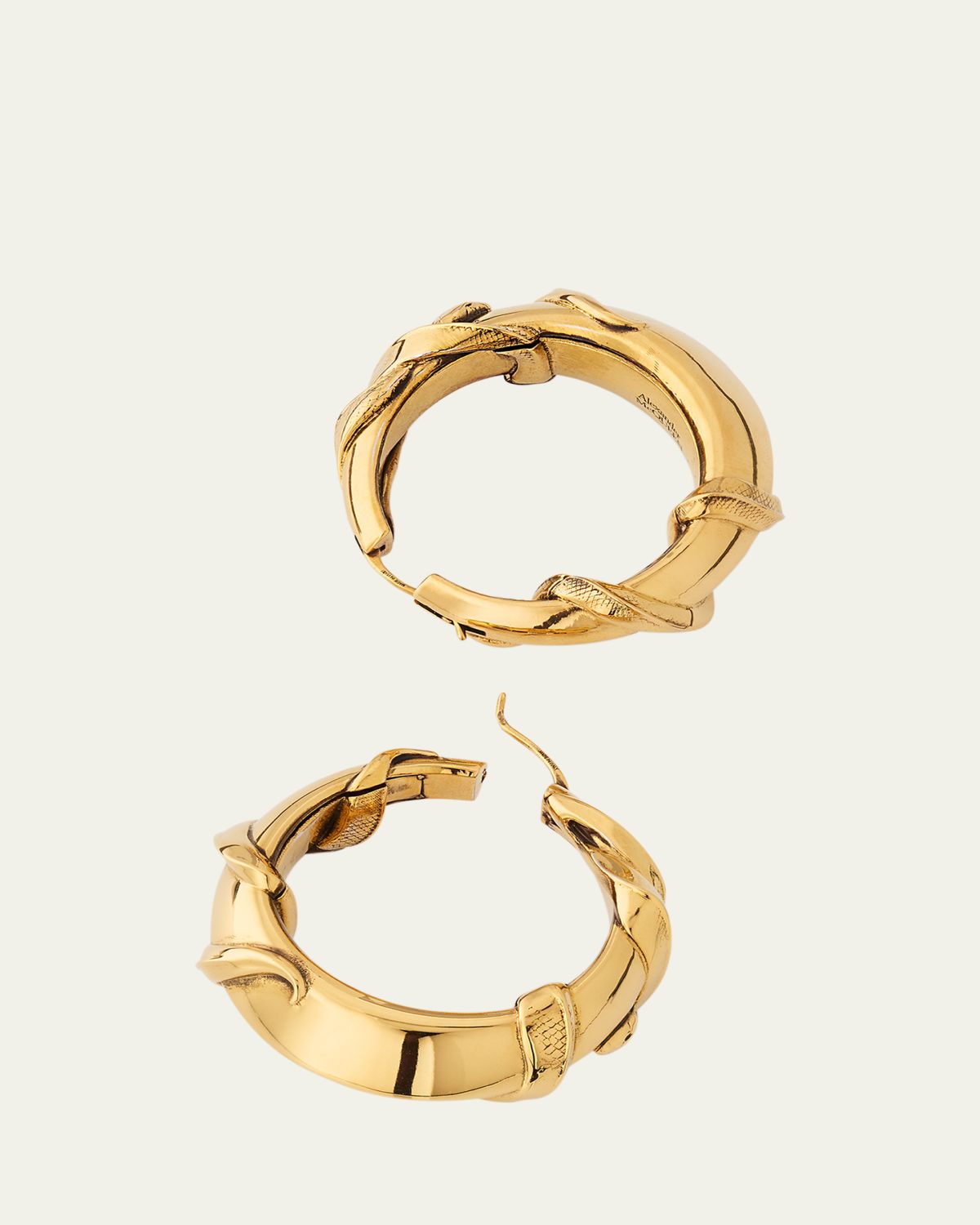 McQueen Snake Hoop Earrings | Thumbnail 4