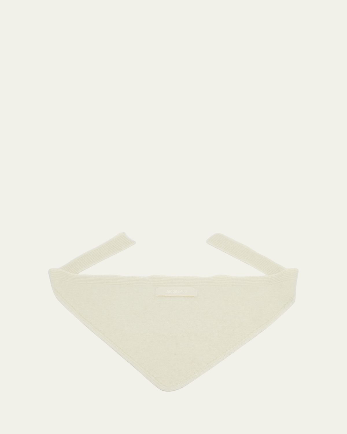 Jacquemus Men's Le Chale Grosgrain Logo Neck Scarf