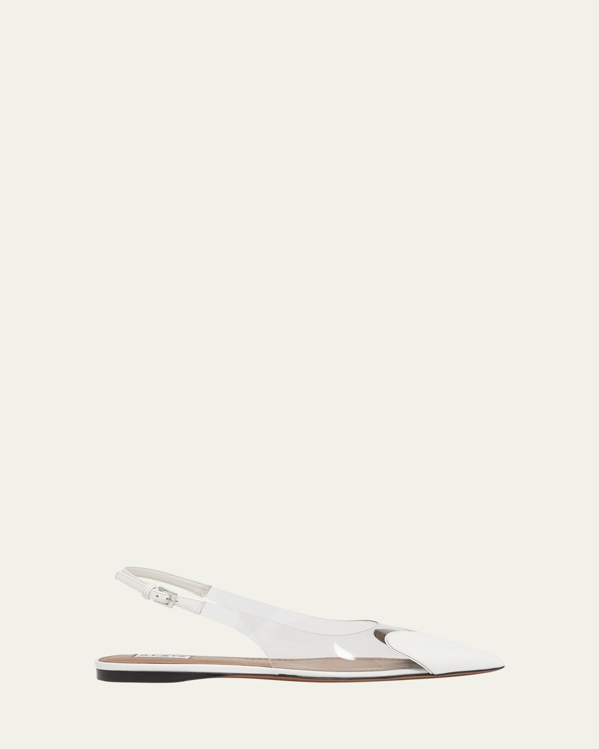 ALAIA Coeur Heart Clear Slingback Ballerina Flats | Thumbnail 6
