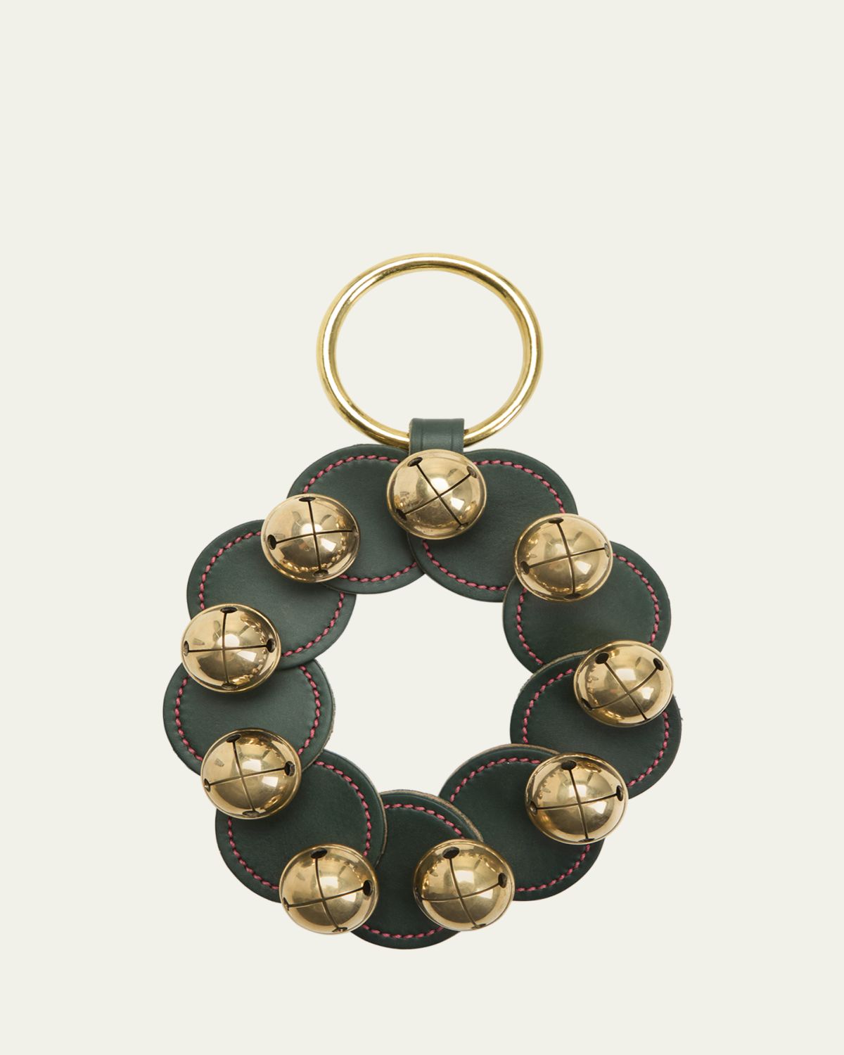 Belsnickel Brass Bells Disk Wreath