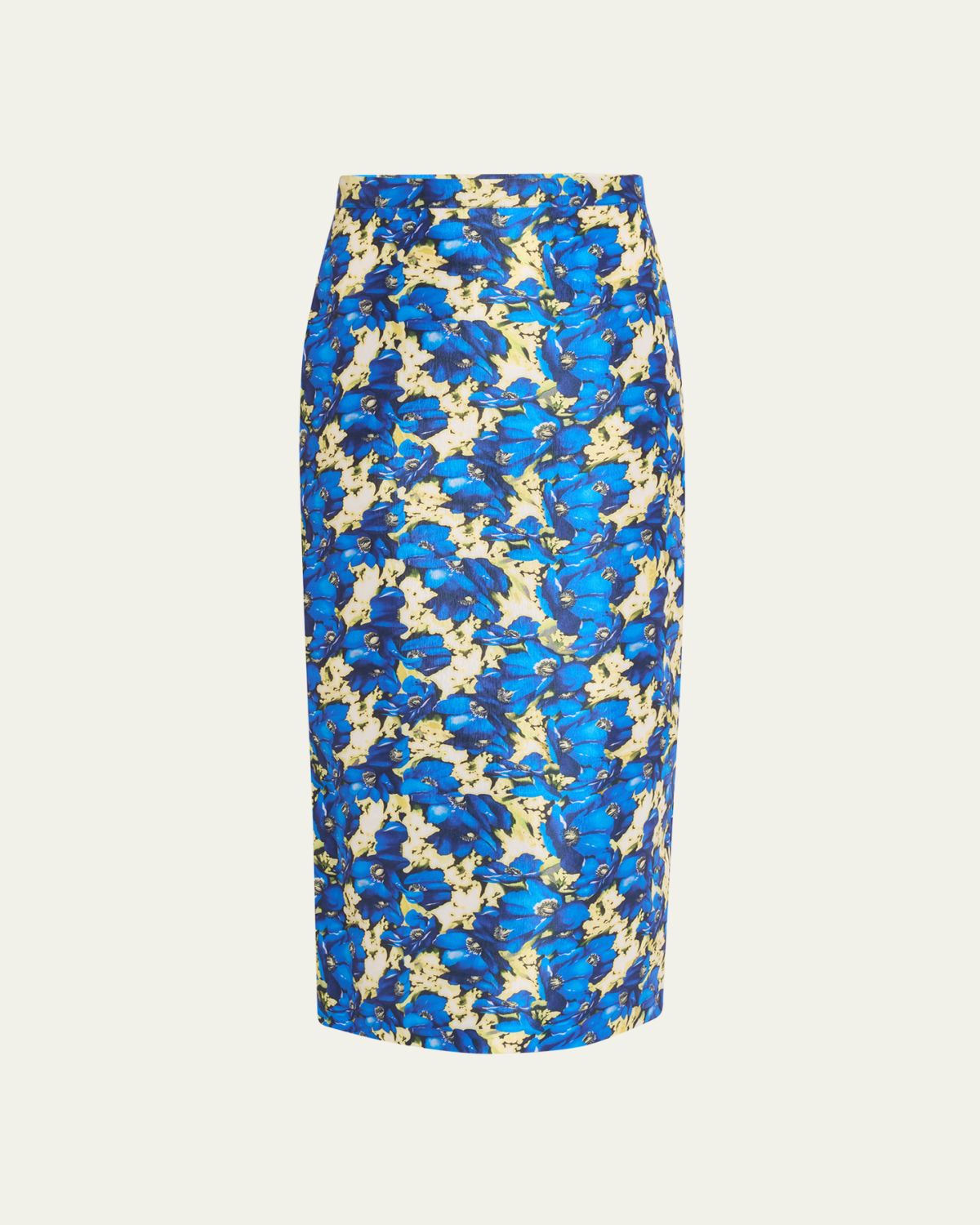 Kika Vargas Amelia Floral-Print Midi Pencil Skirt