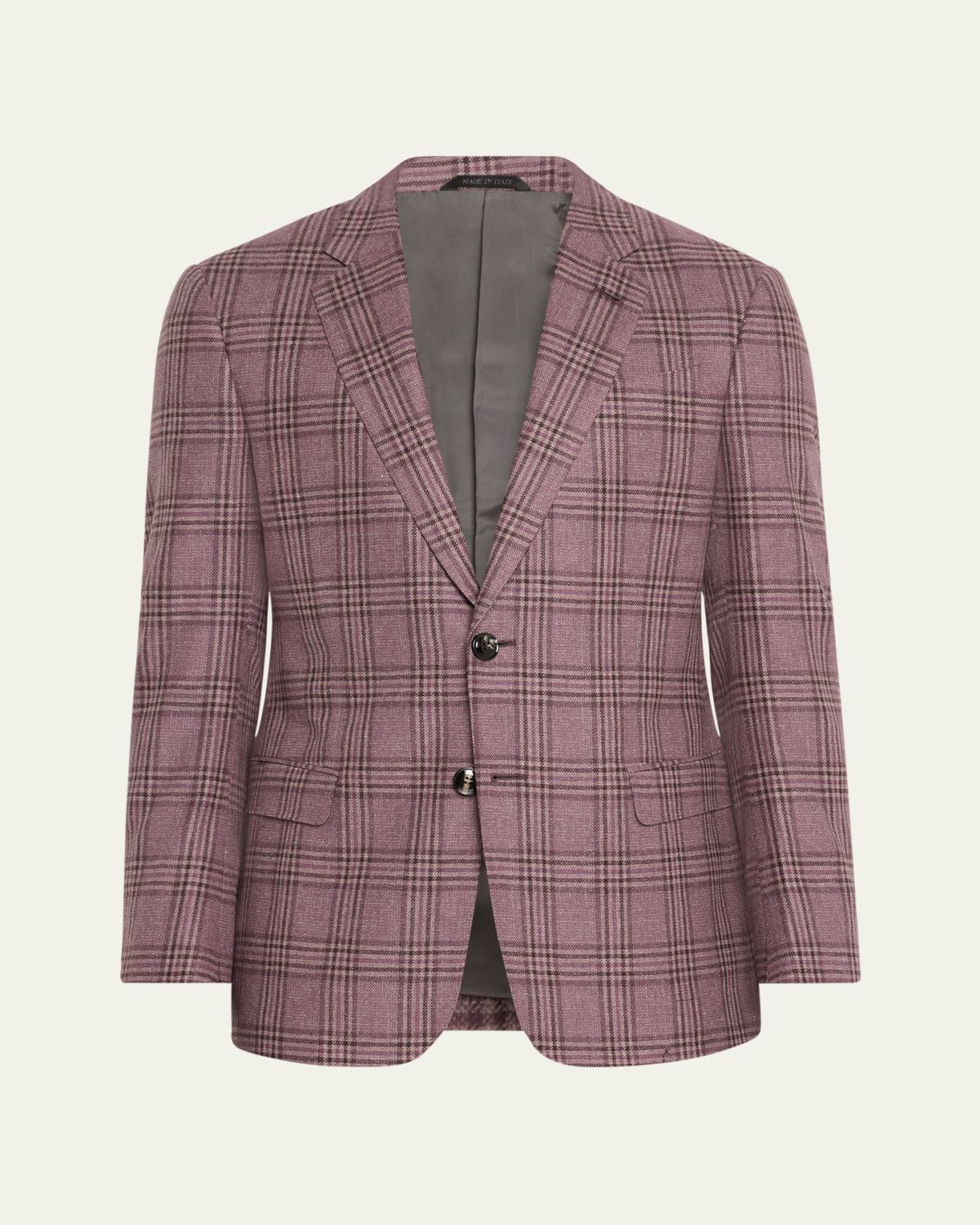 Giorgio Armani Men's Wool-Cashmere Plaid Sport Coat