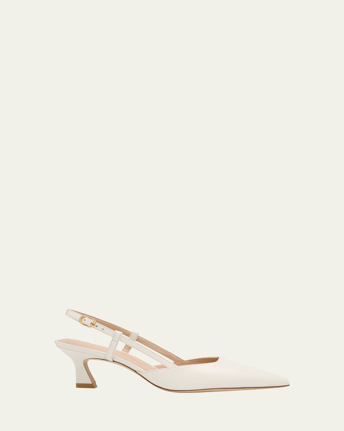 Stuart Weitzman Vinnie Leather Kitten Slingback Pumps | Thumbnail 6 Stuart Weitzman Vinnie Leather Kitten Slingback Pumps | Thumbnail 6