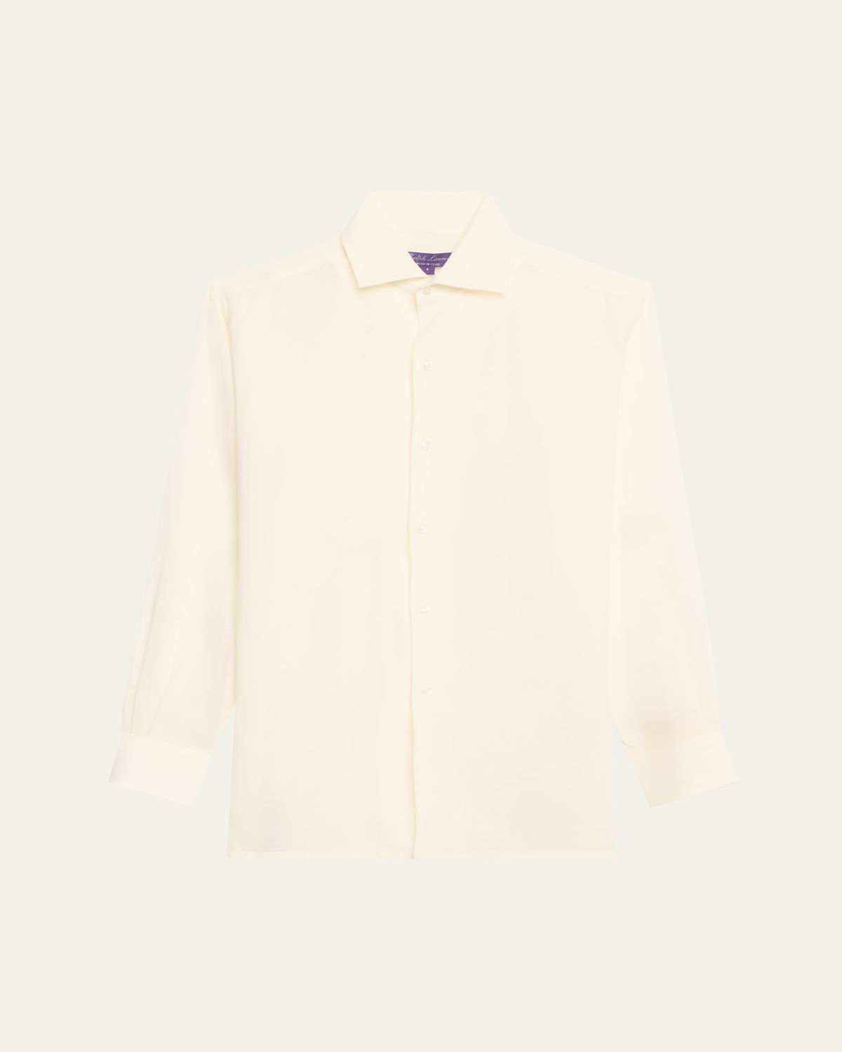 Ralph Lauren Collection Capri Button Down Linen Voile Shirt