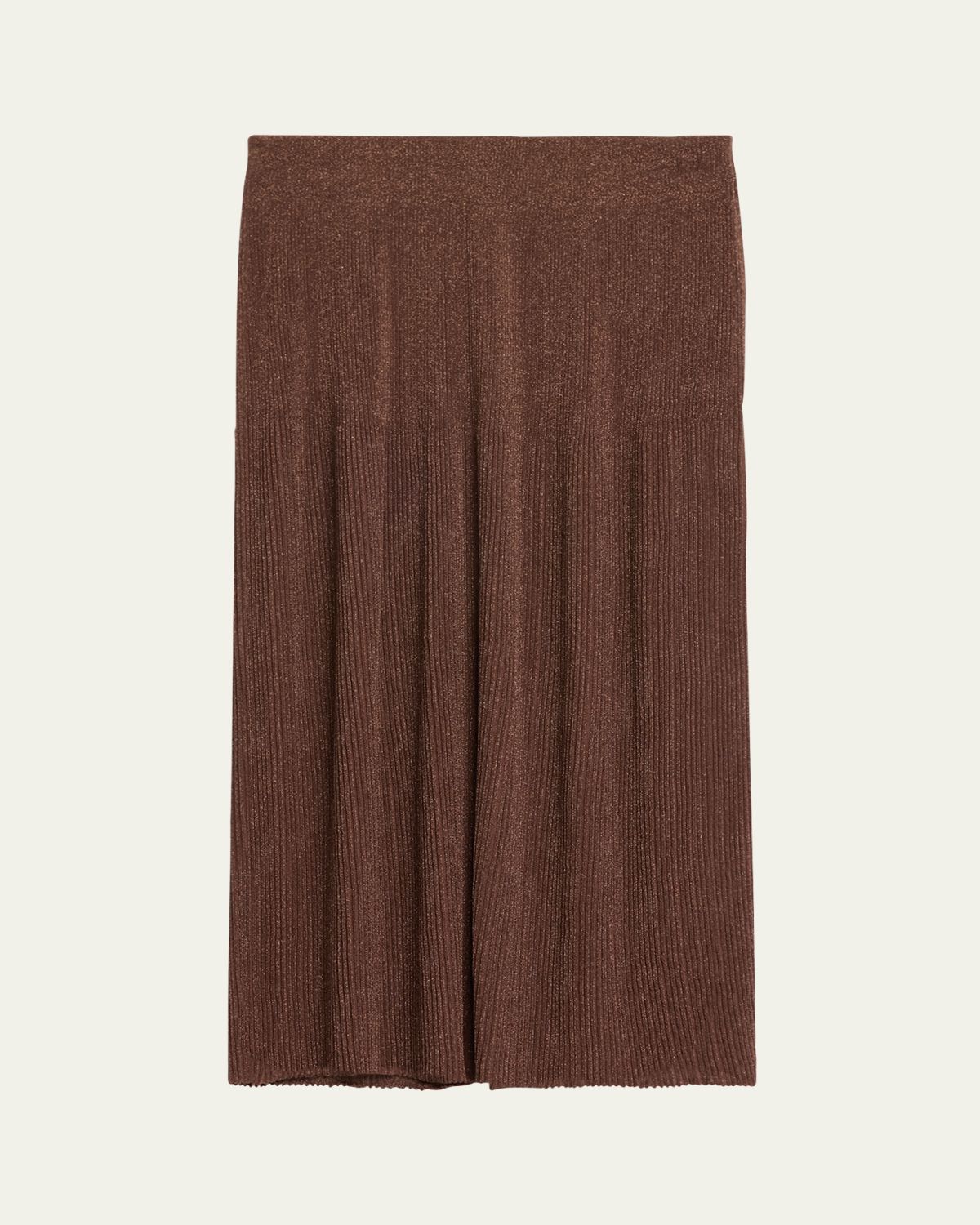 Lafayette 148 New York Ribbed Shimmer Knit Midi Skirt