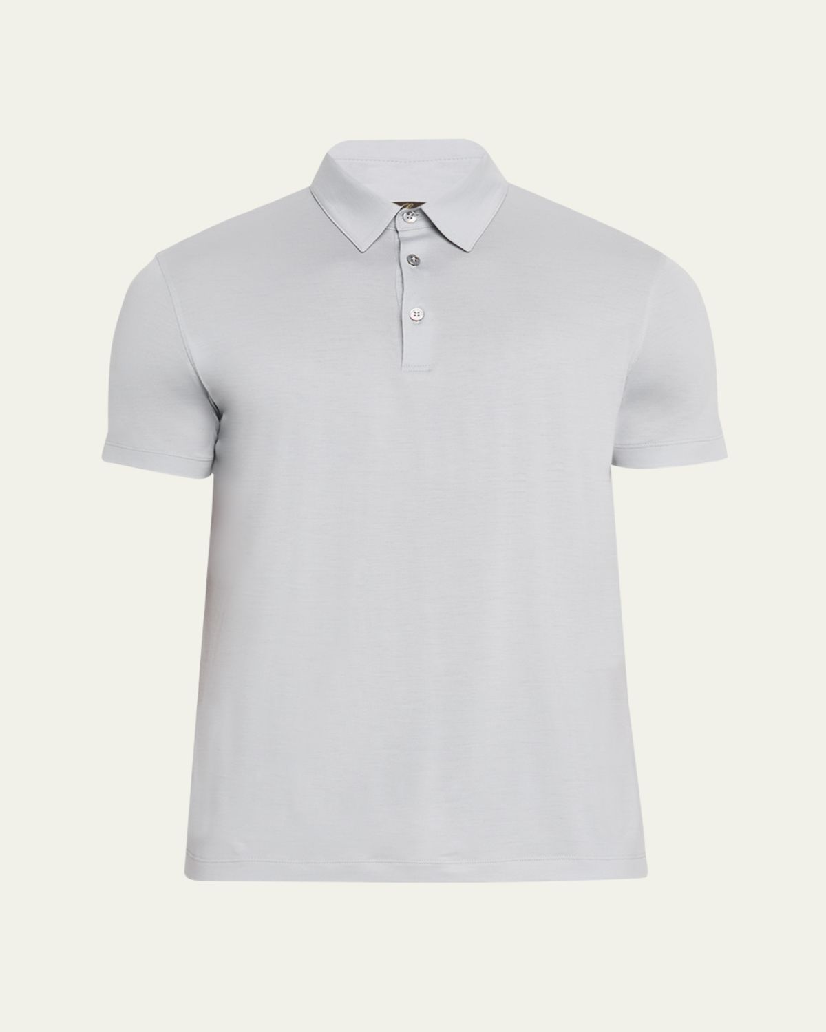 Loro Piana Men's Kim Wool Jersey Polo Shirt