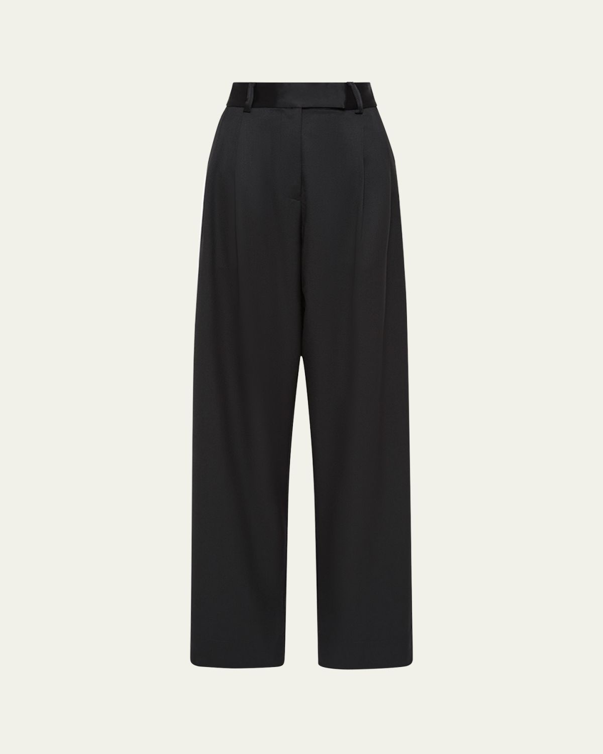 ESSE Studios Classico Pleated Straight-Leg Tux Trousers