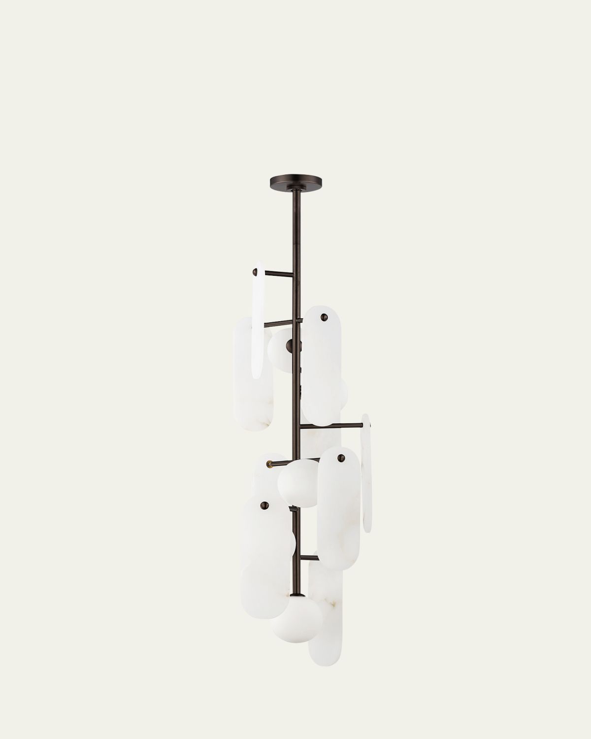 Studio M Megalith Stone Alabaster 5-Light Chandelier