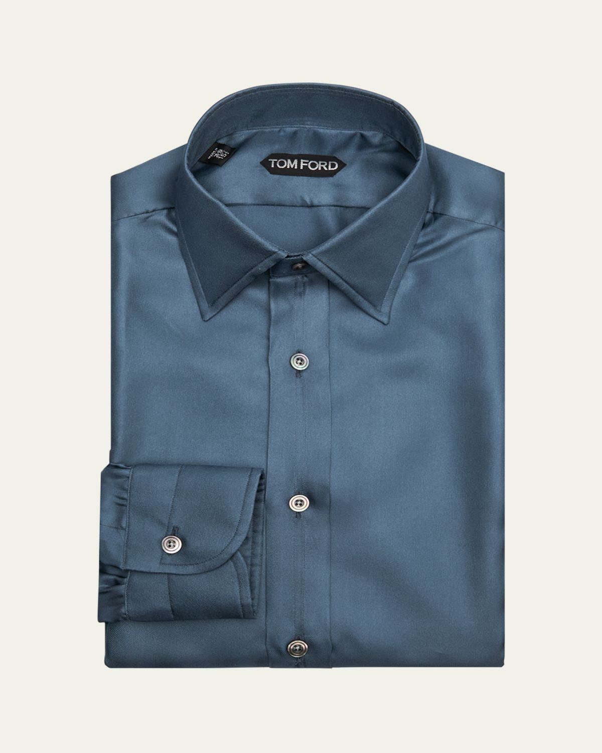 TOM FORD Men's Silk Twill Slim-Fit Dress Shirt