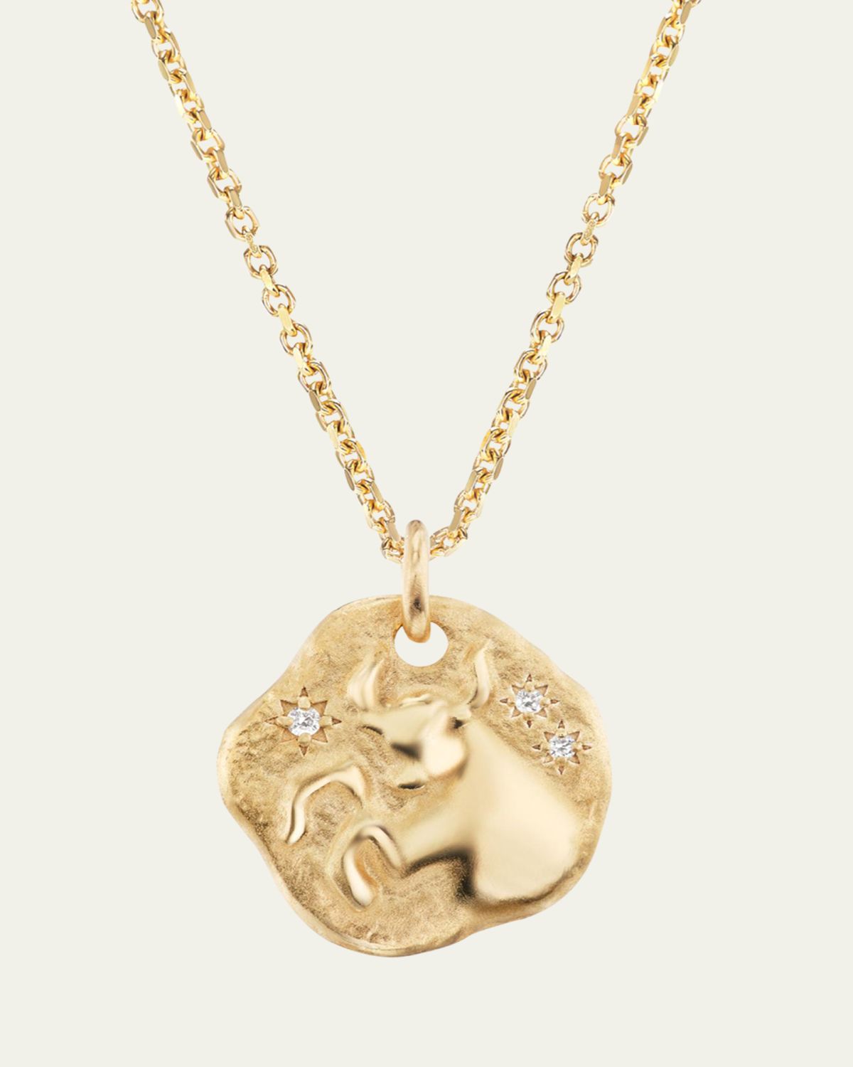 Aaryah 18K Yellow Gold Mini Diamond Zodiac Pendant Necklace | Thumbnail 3 Aaryah 18K Yellow Gold Mini Diamond Zodiac Pendant Necklace | Thumbnail 3
