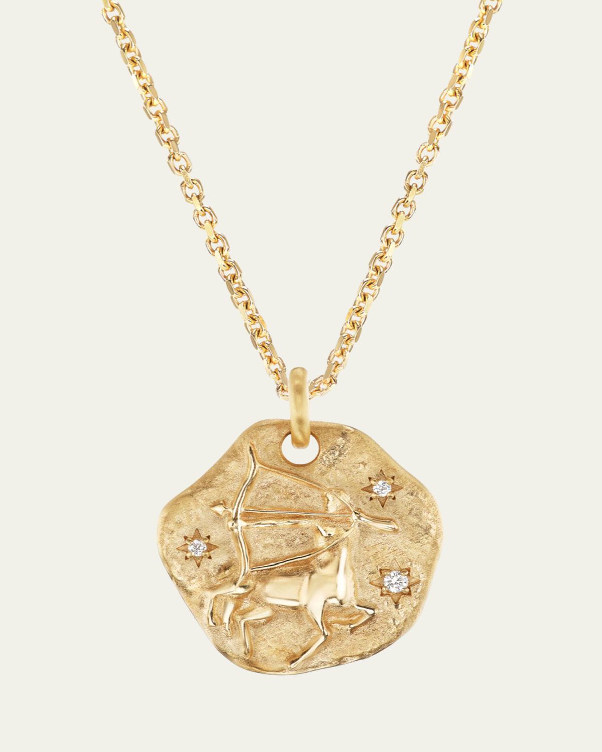 Aaryah 18K Yellow Gold Mini Diamond Zodiac Pendant Necklace | Thumbnail 3 Aaryah 18K Yellow Gold Mini Diamond Zodiac Pendant Necklace | Thumbnail 3