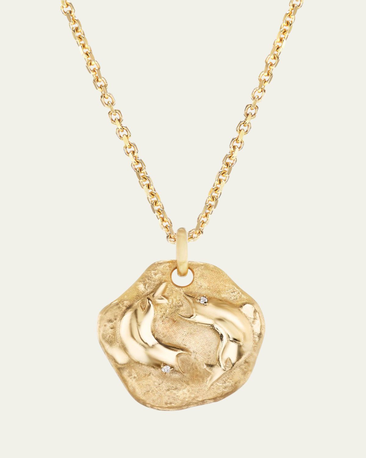 Aaryah 18K Yellow Gold Mini Diamond Zodiac Pendant Necklace | Thumbnail 3 Aaryah 18K Yellow Gold Mini Diamond Zodiac Pendant Necklace | Thumbnail 3