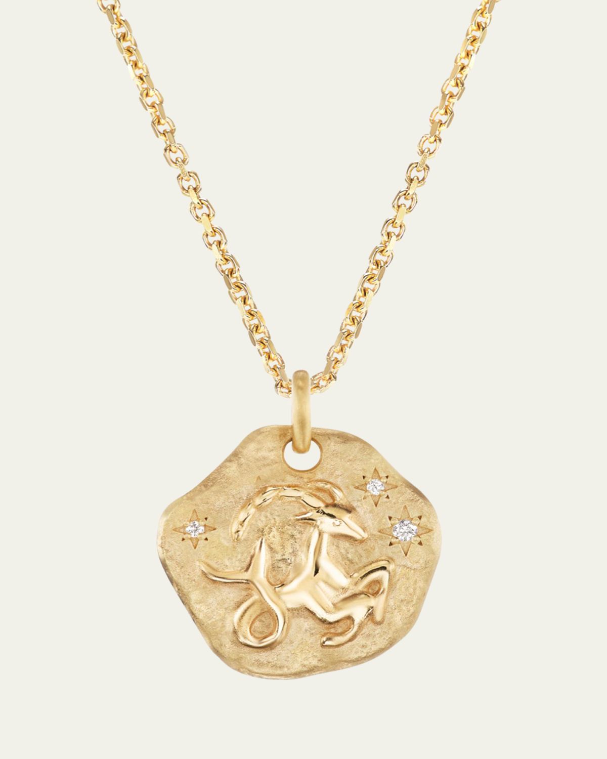Aaryah 18K Yellow Gold Mini Diamond Zodiac Pendant Necklace | Thumbnail 3 Aaryah 18K Yellow Gold Mini Diamond Zodiac Pendant Necklace | Thumbnail 3