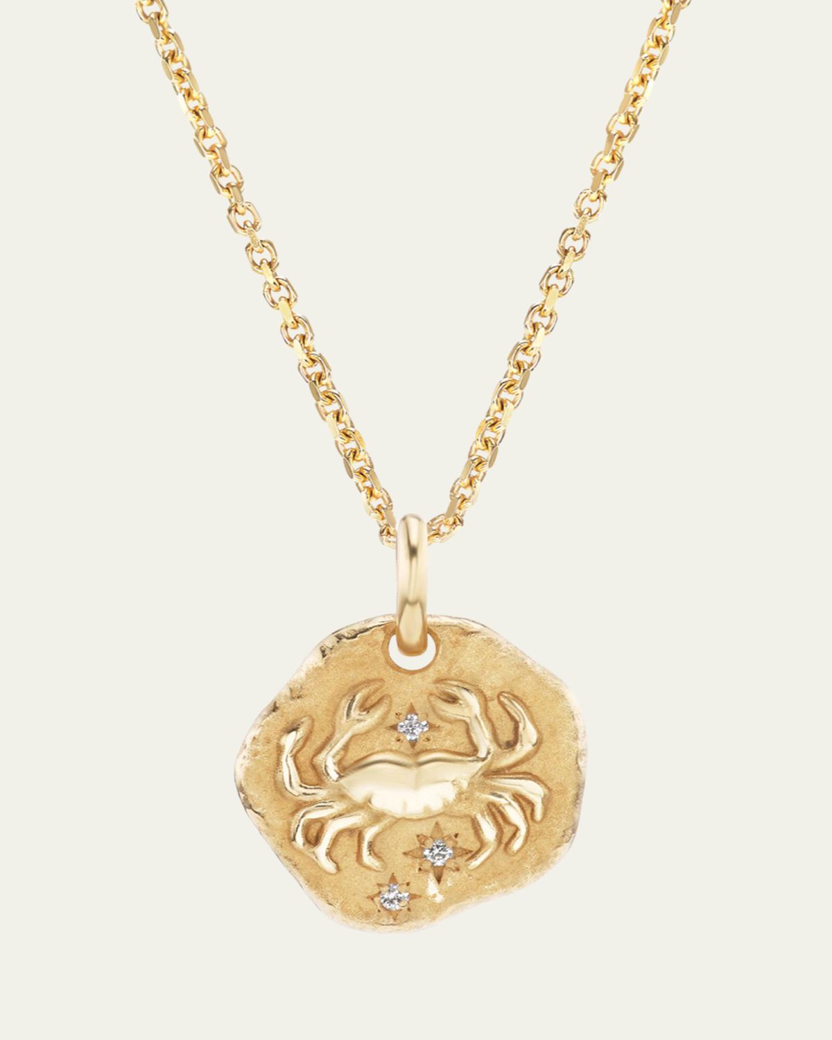 Aaryah 18K Yellow Gold Mini Diamond Zodiac Pendant Necklace | Thumbnail 3 Aaryah 18K Yellow Gold Mini Diamond Zodiac Pendant Necklace | Thumbnail 3