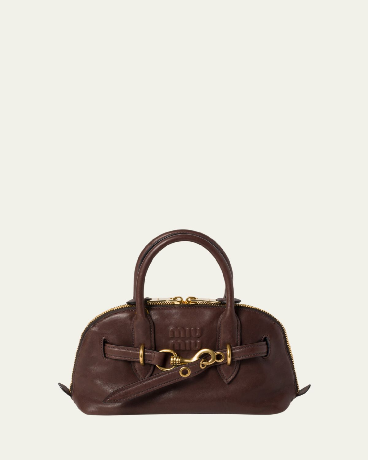 Miu Miu Aventure Medium Nappa Leather Top-Handle Bag