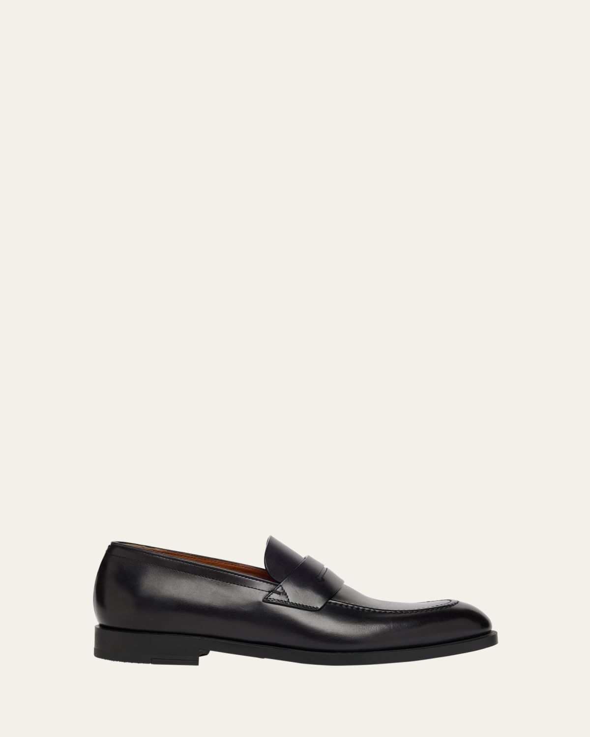 ZEGNA Men's Calfskin Penny Loafers | Thumbnail 7