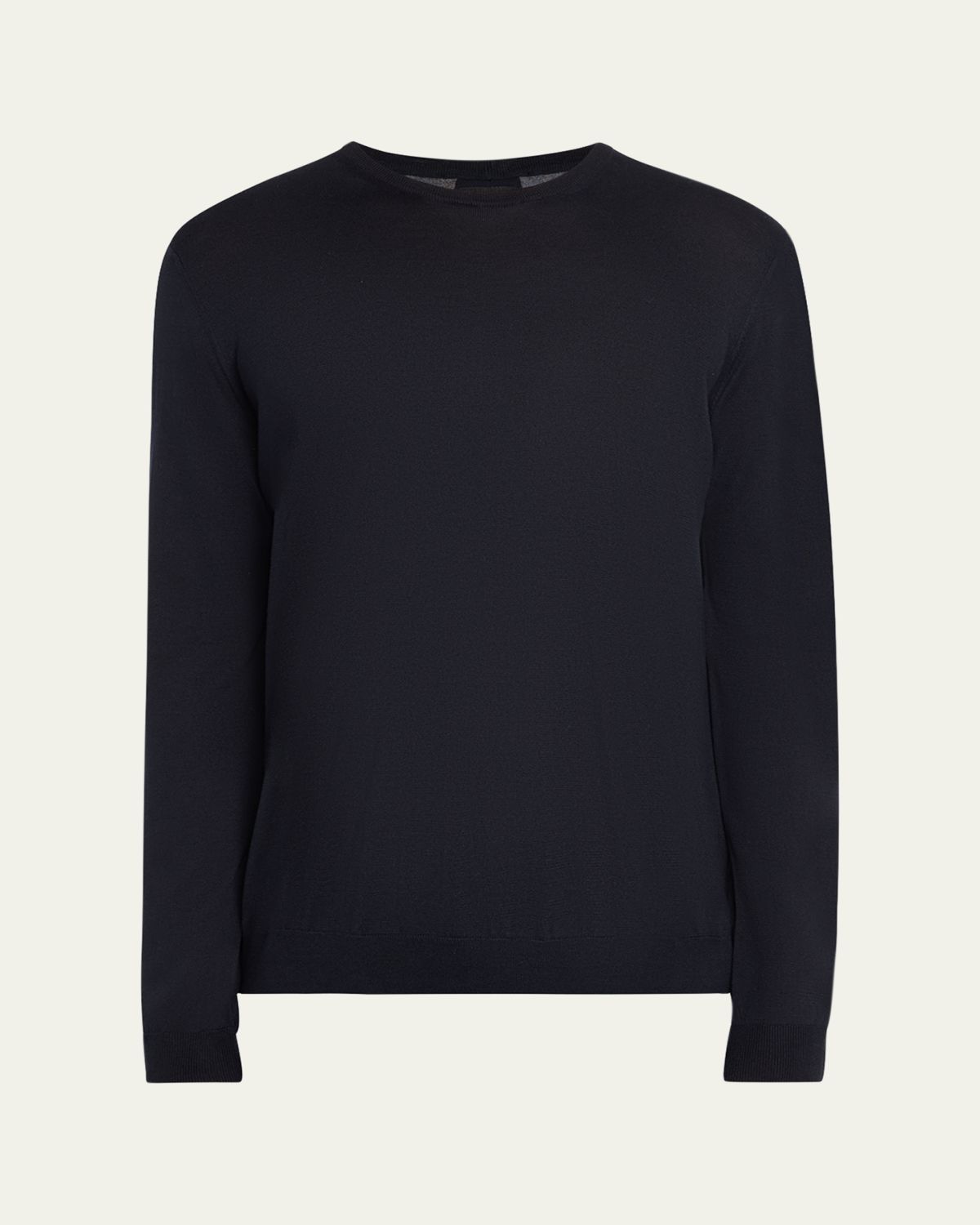 Giorgio Armani Men's Silk-Cotton Crew Sweater | Thumbnail 6 Giorgio Armani Men's Silk-Cotton Crew Sweater | Thumbnail 6