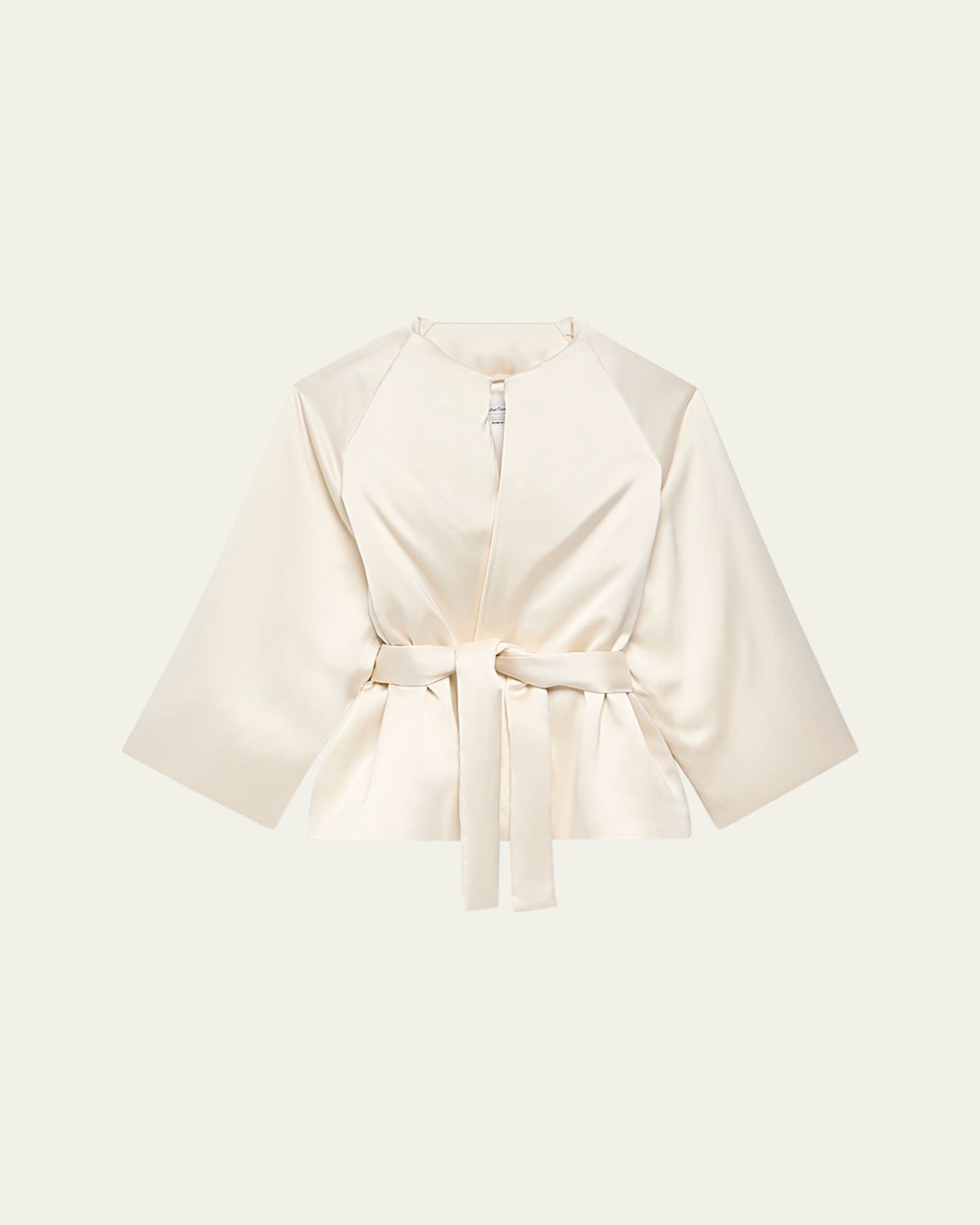 Another Tomorrow Padded Self-Tie Wrap Coat