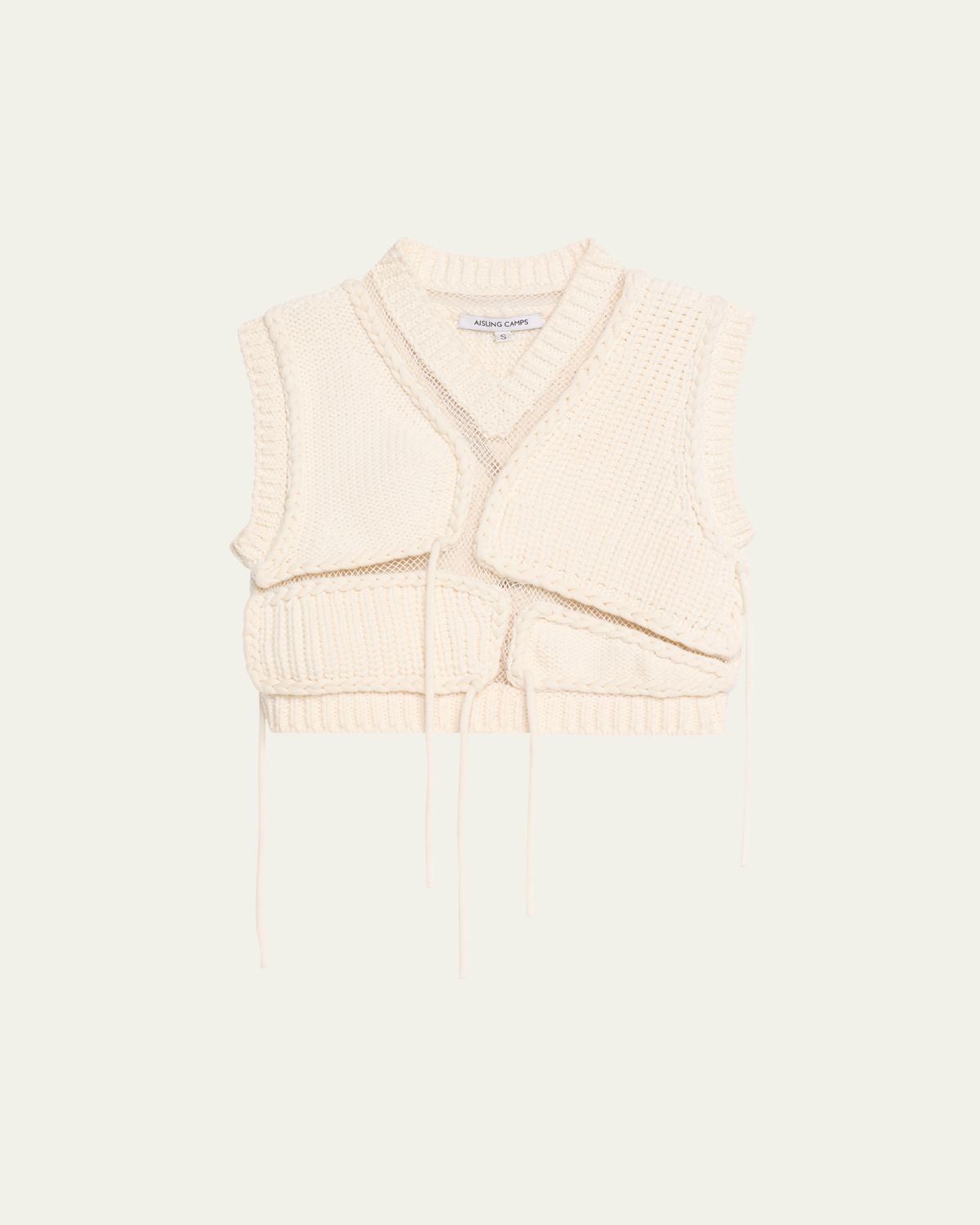 Aisling Camps Tortoise Mesh Cropped Vest