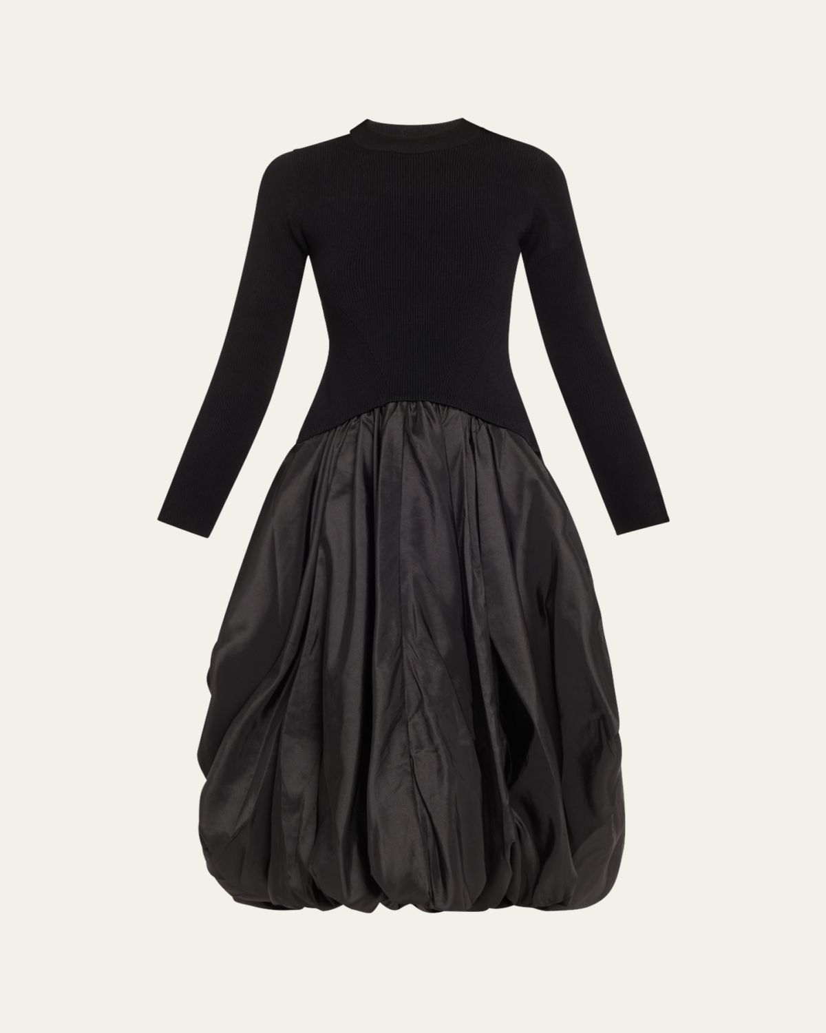 SIMKHAI Kenlie Long-Sleeve Bubble Midi Dress | Thumbnail 10 SIMKHAI Kenlie Long-Sleeve Bubble Midi Dress | Thumbnail 10